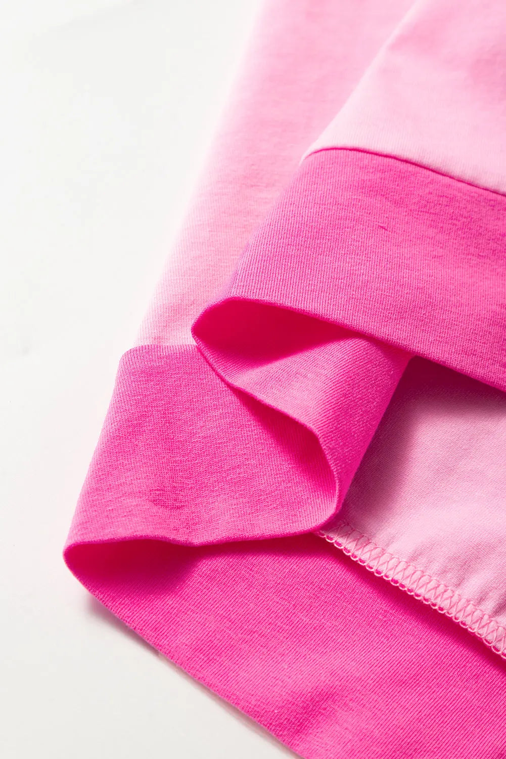 Bright Pink Colourblock Patchwork Short Sleeve Buttons Plus Size Henley Top - Size/Plus Tops/Plus Tops & Tees