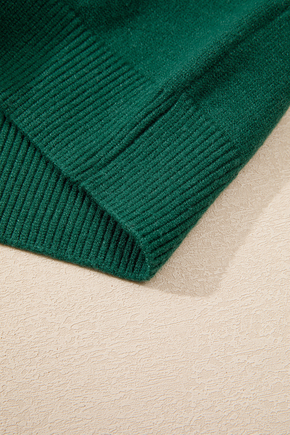 Evergreen Pearled Drop Shoulder Round Neck Sweater eAura