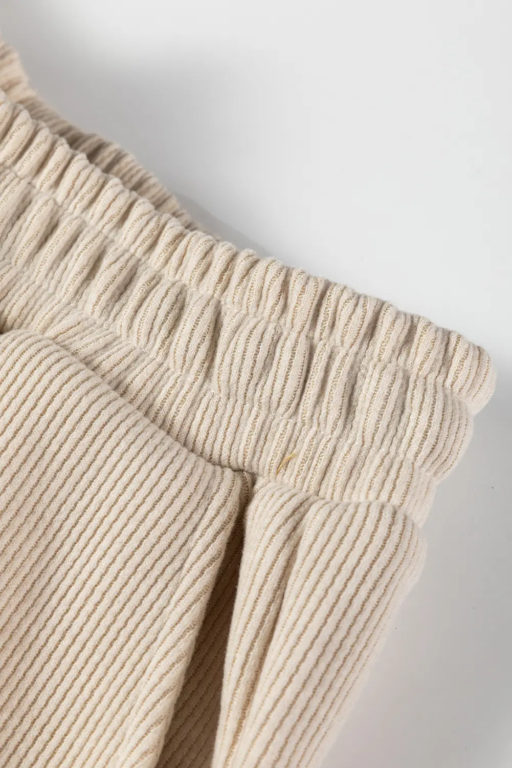 Pullover Hoodie and High Waist Bottoms Soft Cord Co-ord Set