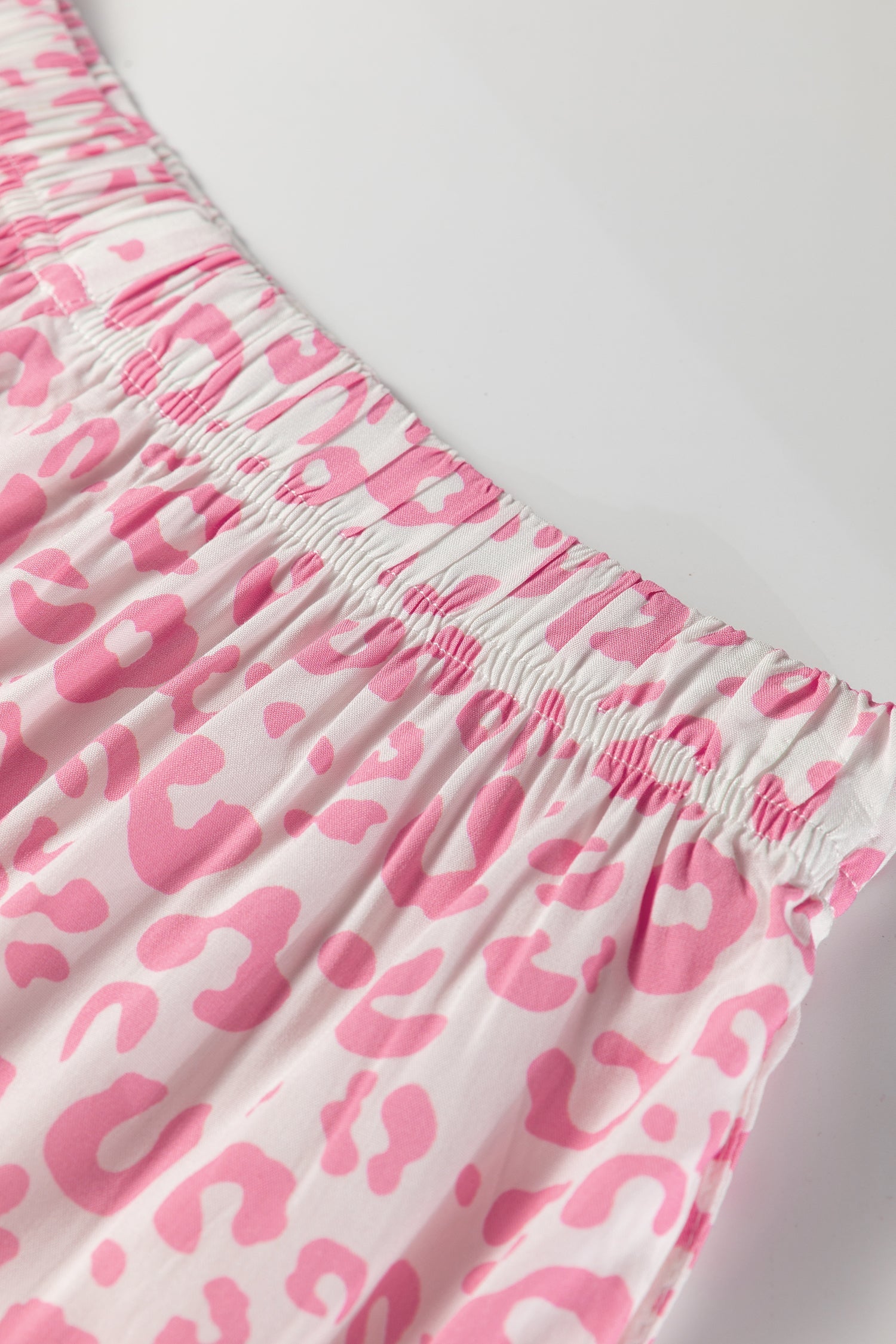 Pink Leopard Print Long Sleeve Pyjama Set - Loungewear & Sleepwear/Loungewear
