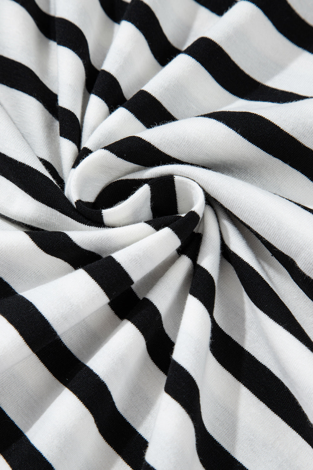 Black Striped Contrast Edge Long Sleeve Top Beagle Boutique Fashion Outlet