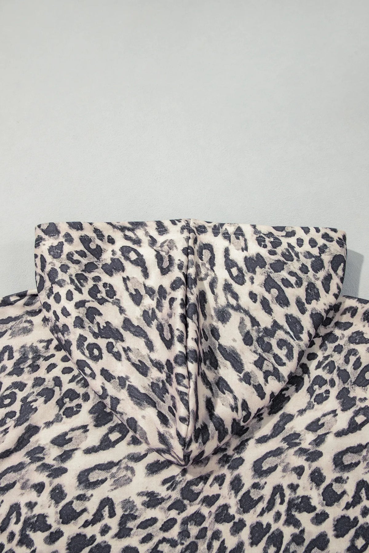 Leopard Zip-Up Hooded Drawstring Pant Set – Multicolour