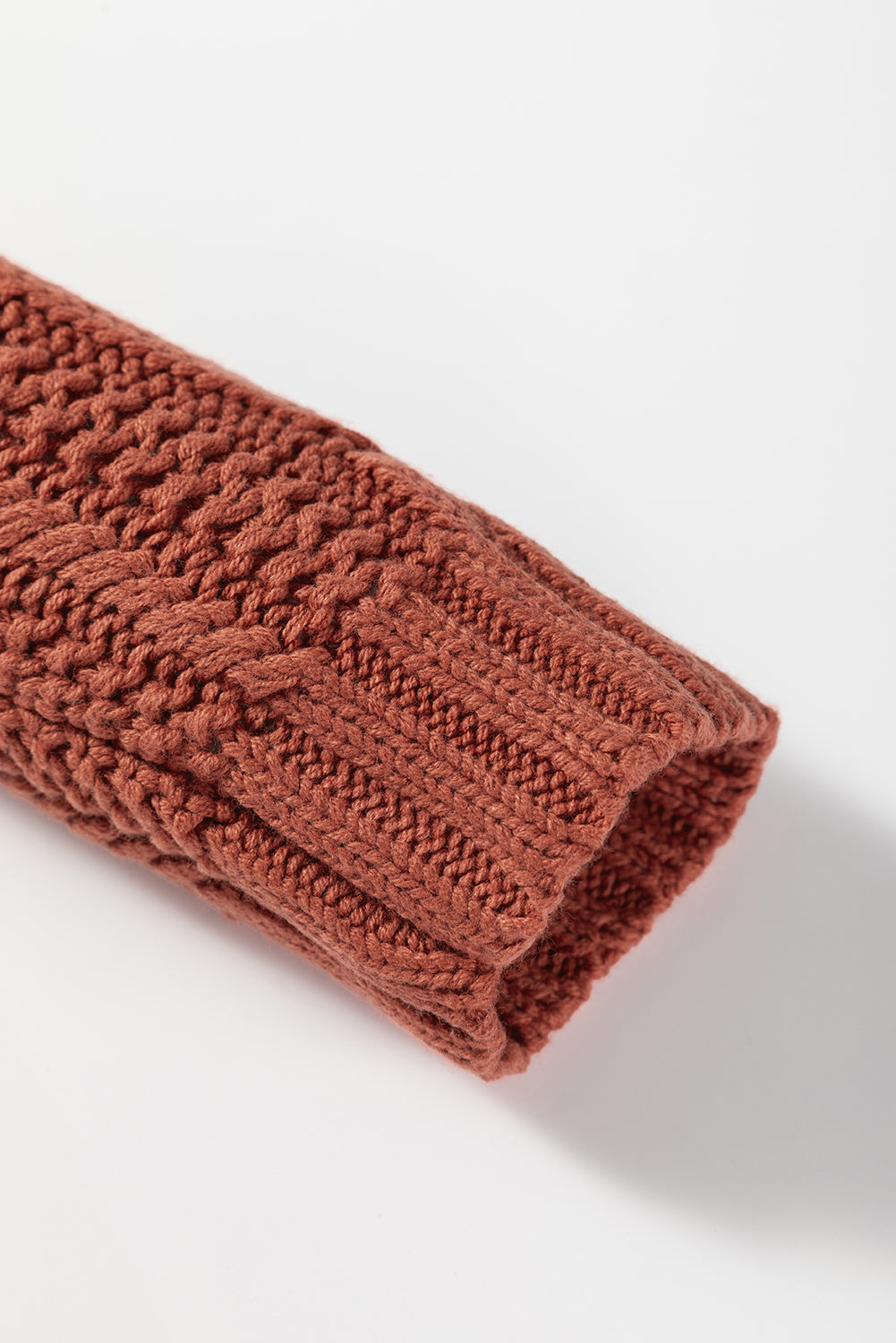 Chunky Fit Slouchy Textured Knit Sweater - eAura