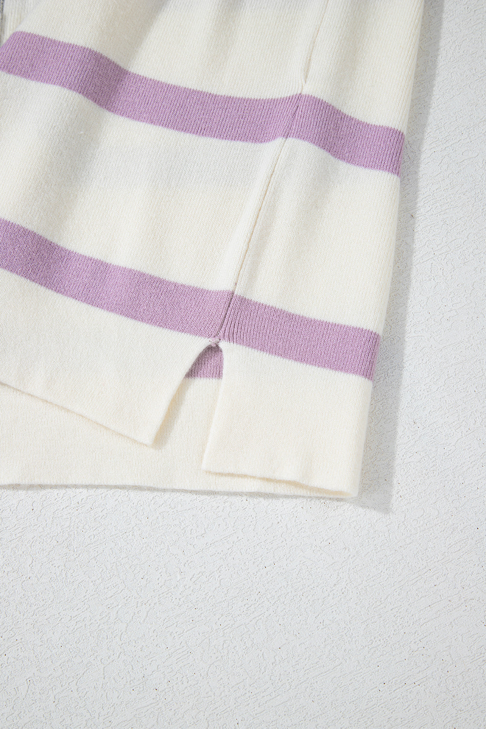 Pink Stripe Colourblock Oversized Sweater eAura