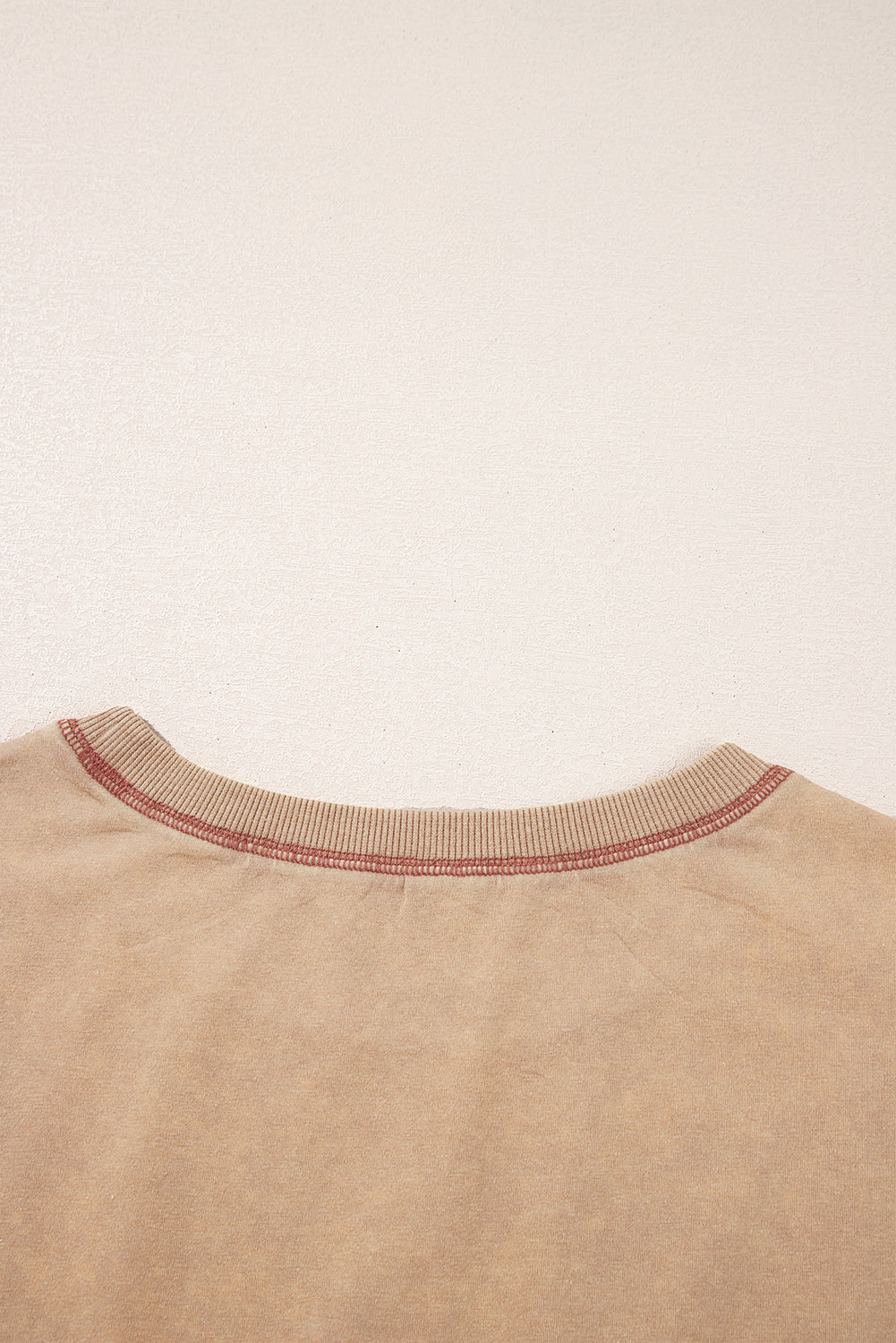 Pale Khaki Mineral Wash Stud Beaded Star Graphic Pocketed T Shirt Dress eAura