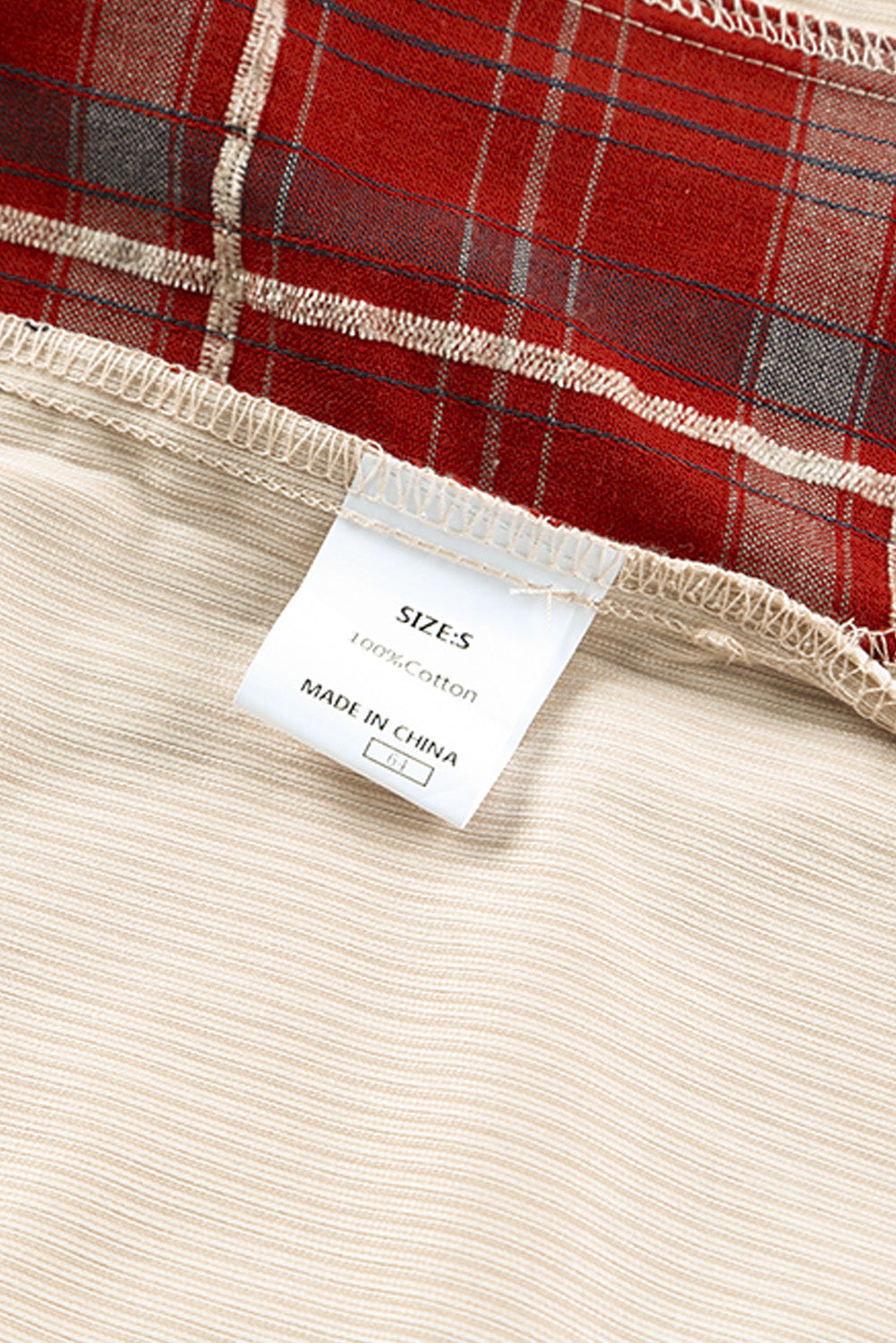 Plaid Corduroy Patchwork Shacket Beagle Boutique Fashion Outlet
