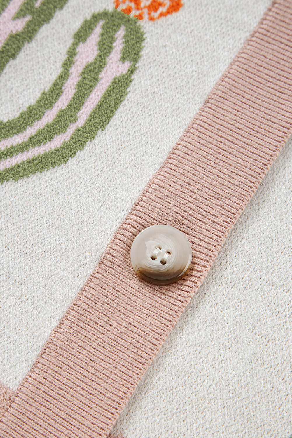 Desert Cactus Buttoned Front Knit Cardigan Dear-Lover Dropshipping