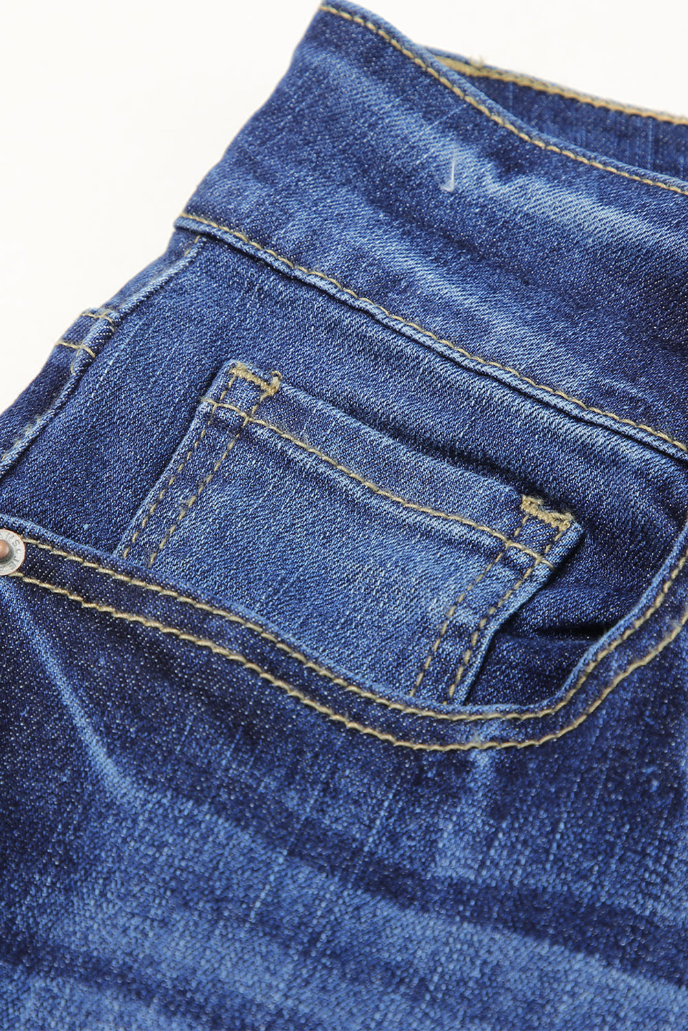 High Waist Distressed Straight Leg Jeans - eAura