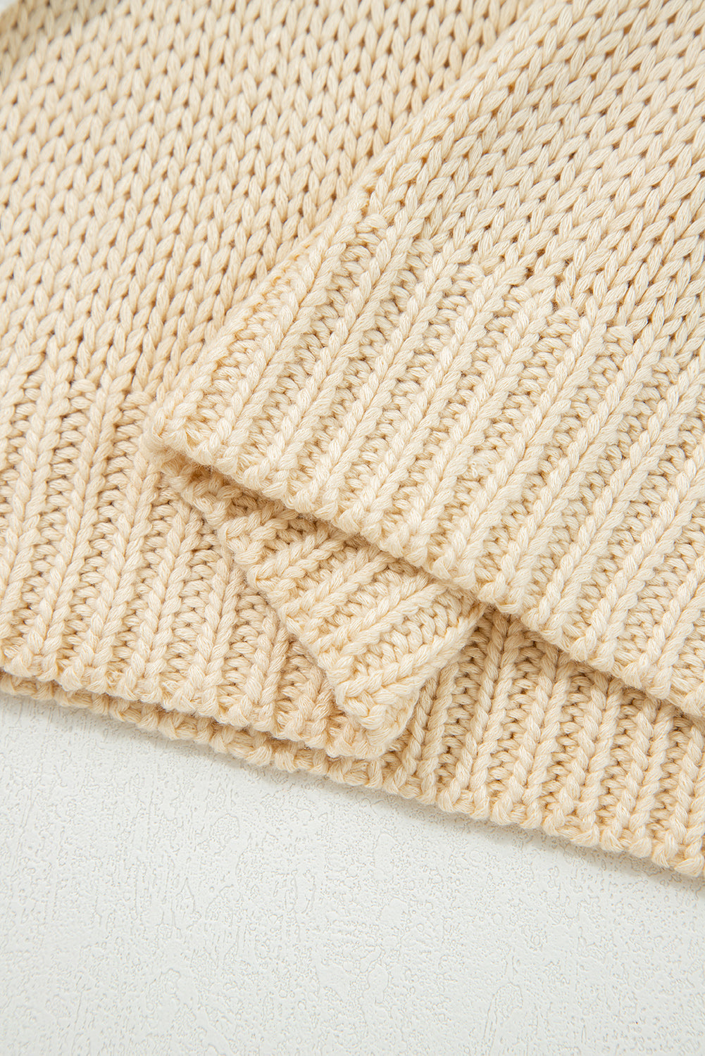 Bowknot Applique Cap Knit Sleeve Sweater - eAura