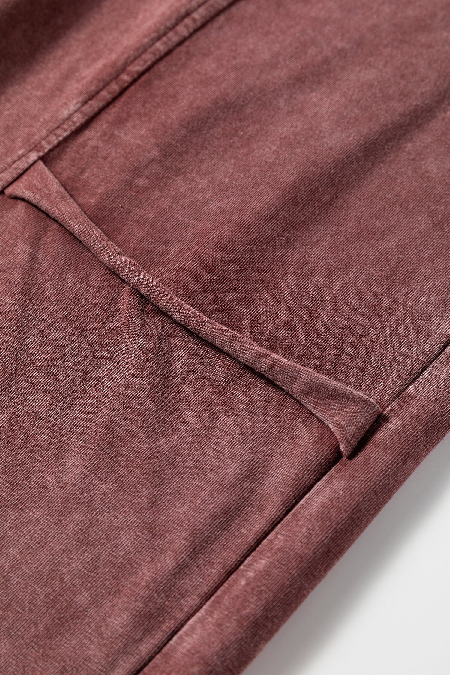 Mineral Wash High Waist Raw Hem Patched Trousers - eAura