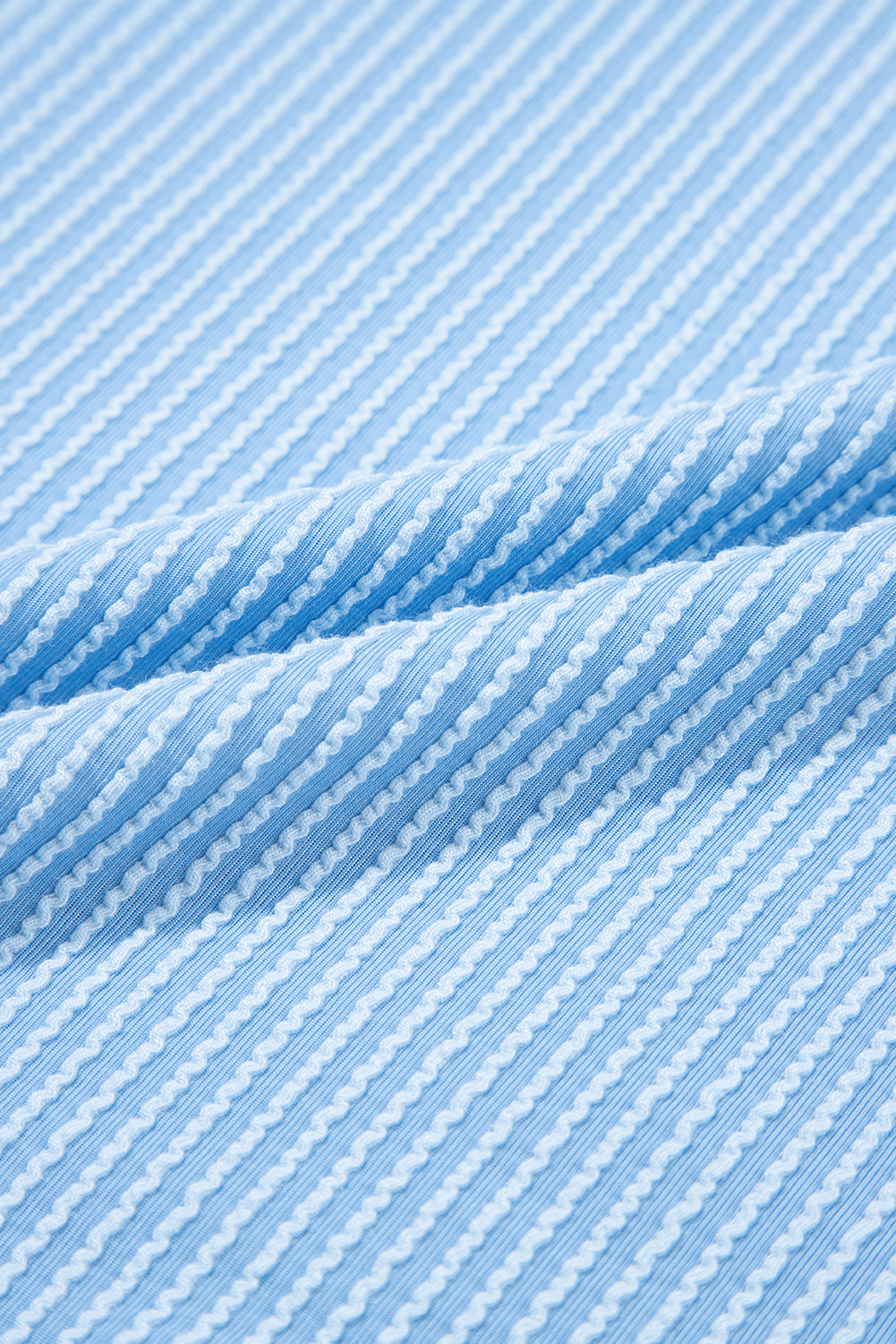 Dark Blue Ribbed Knit Colour Block Pocketed Crew Neck T Shirt - eAura