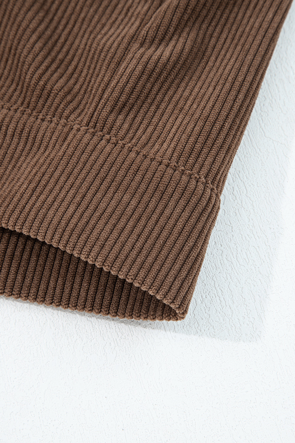 Zip Up Lapel Collar Soft Corduroy Jacket eAura
