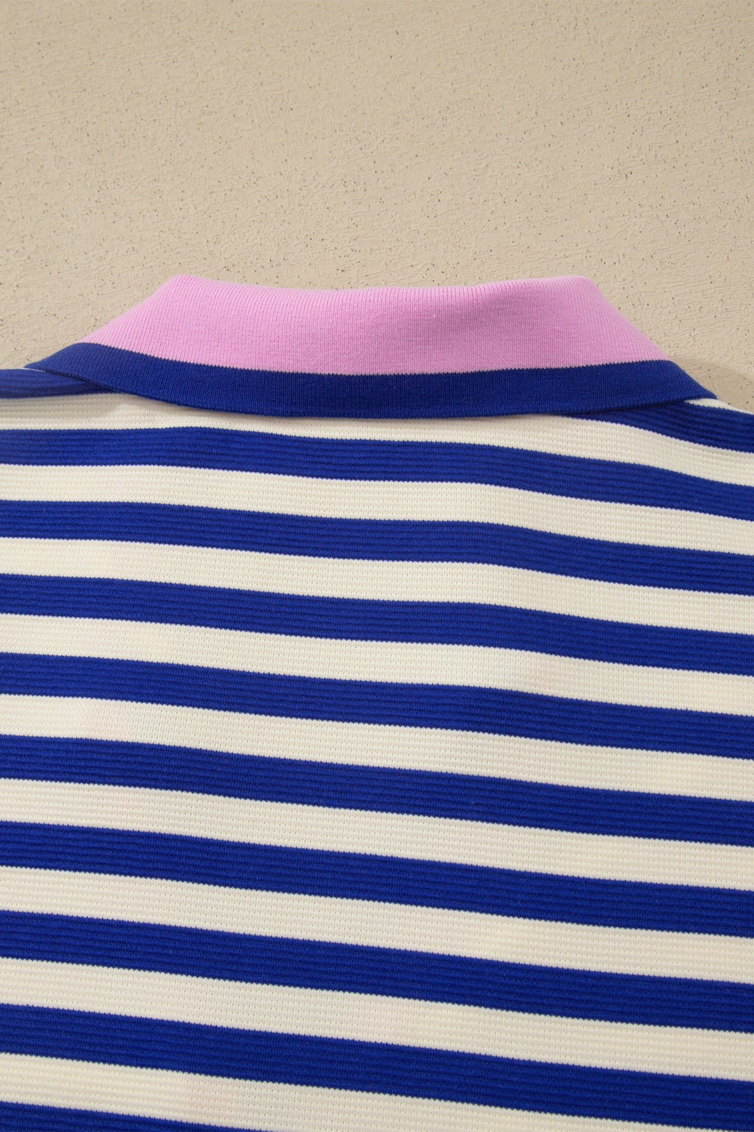 Striped Shift Dress Colorblock V Neck Short Sleeve Casual Summer – Dark Blue