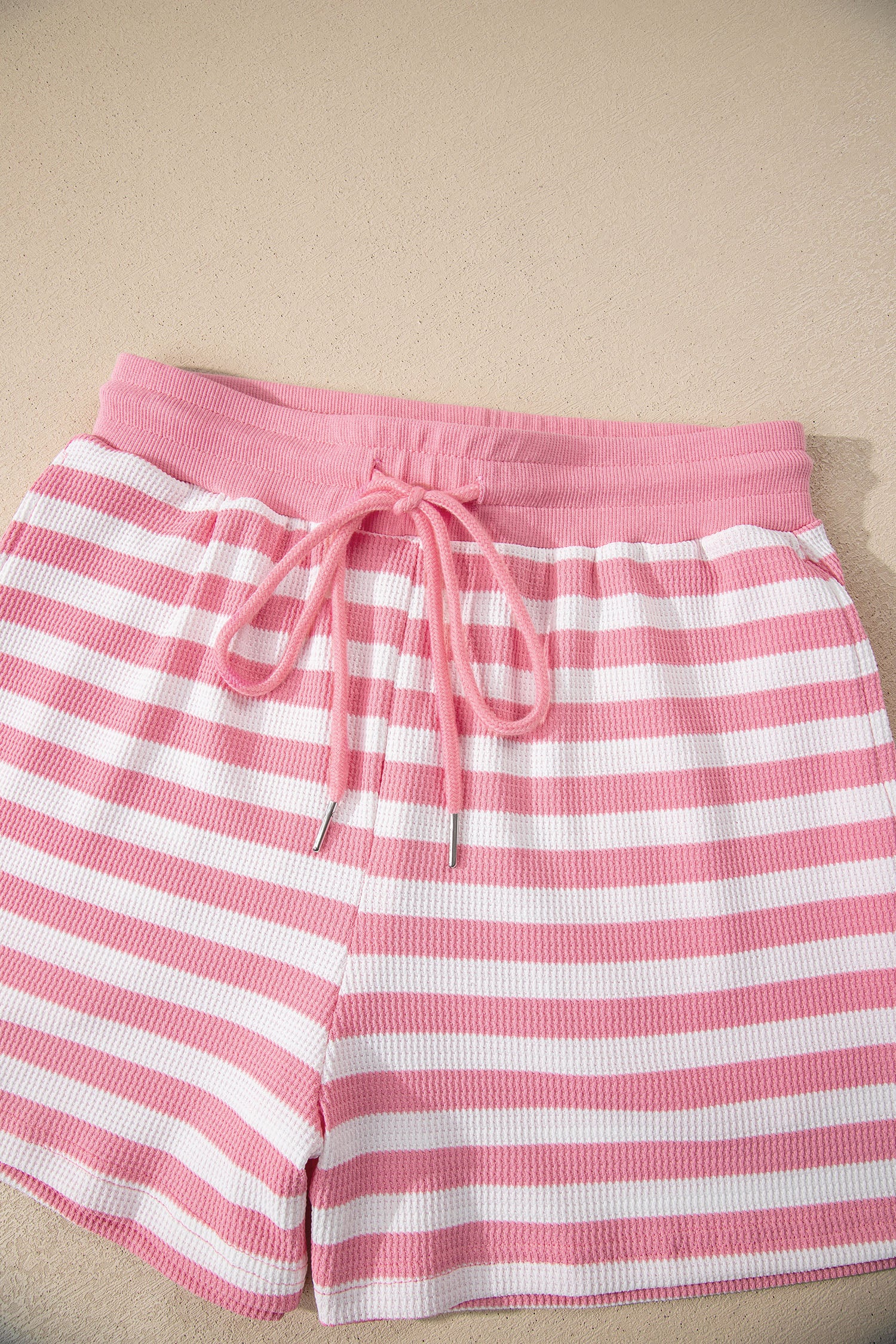 Puff Short Sleeve T Shirt Matching Shorts Set – Green Stripe