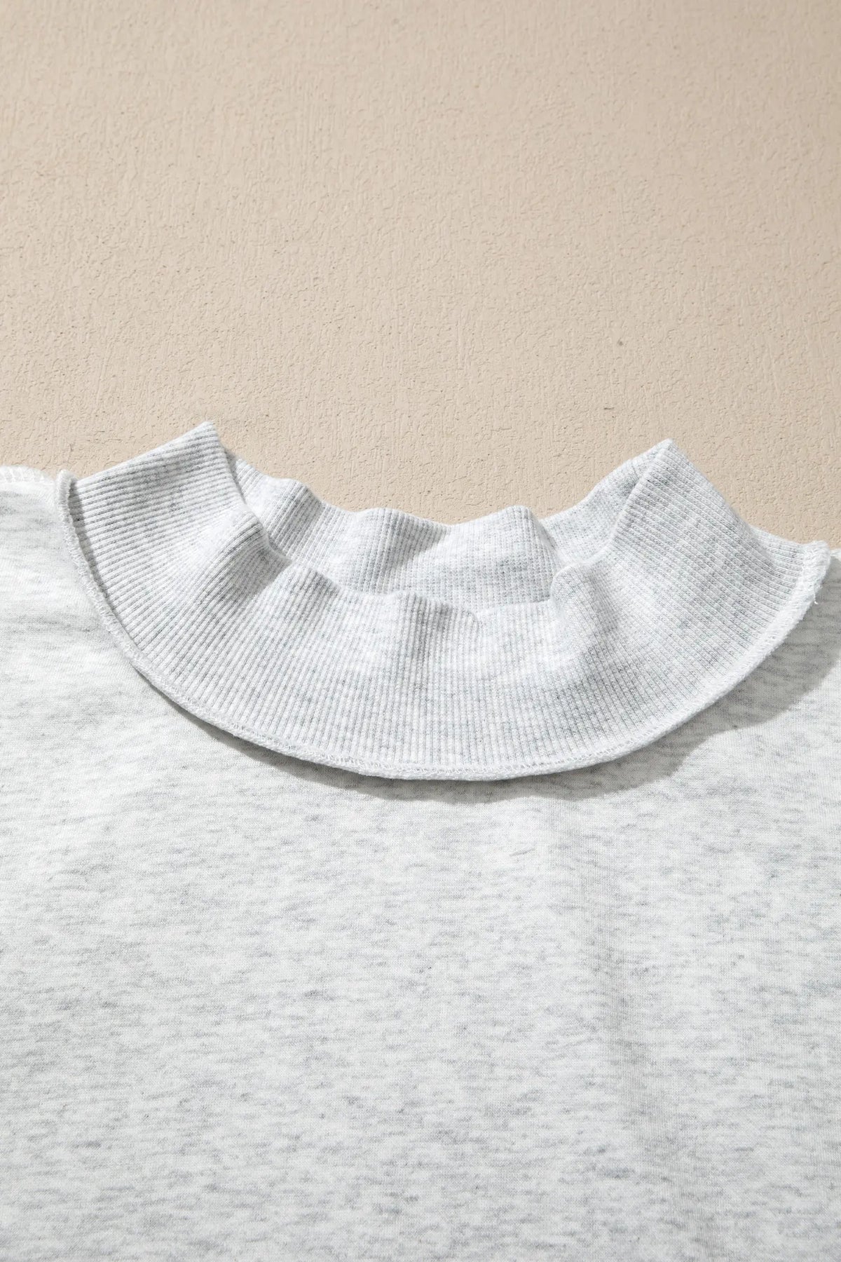 Exposed Seam Detail Reversible Double Wear Plus Size Sweatshirt