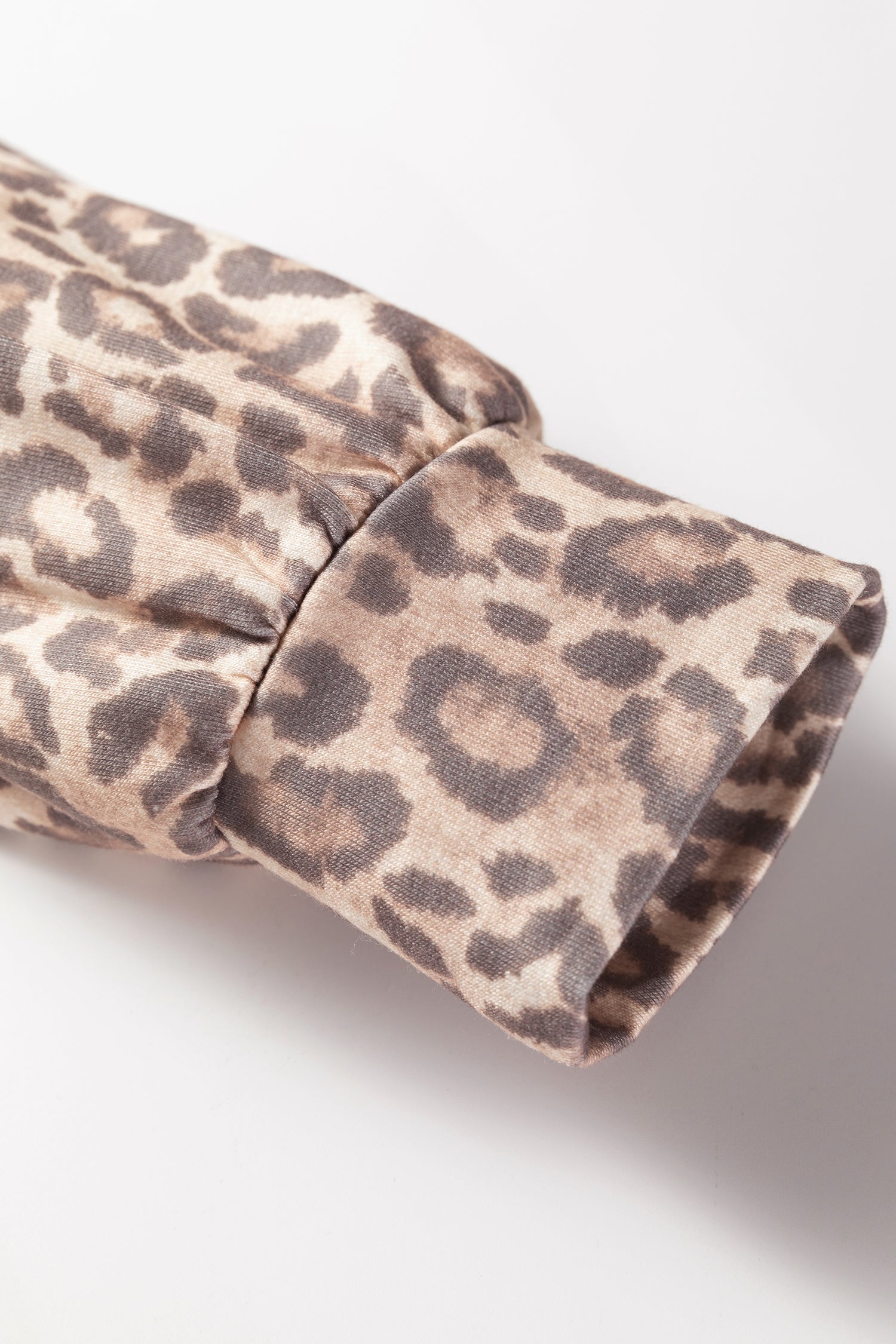 Leopard Print V-Neck Pullover Mini Skirt Co-ord Set - eAura