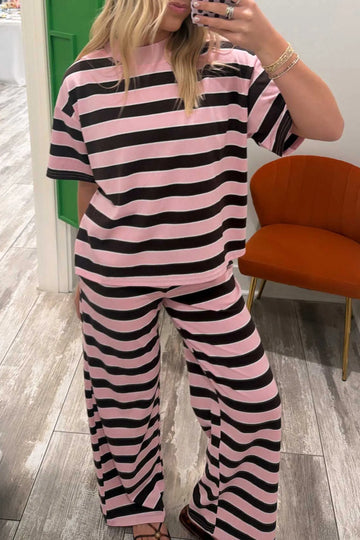 Two Piece Co-ord Set — Loose Tee and Trousers