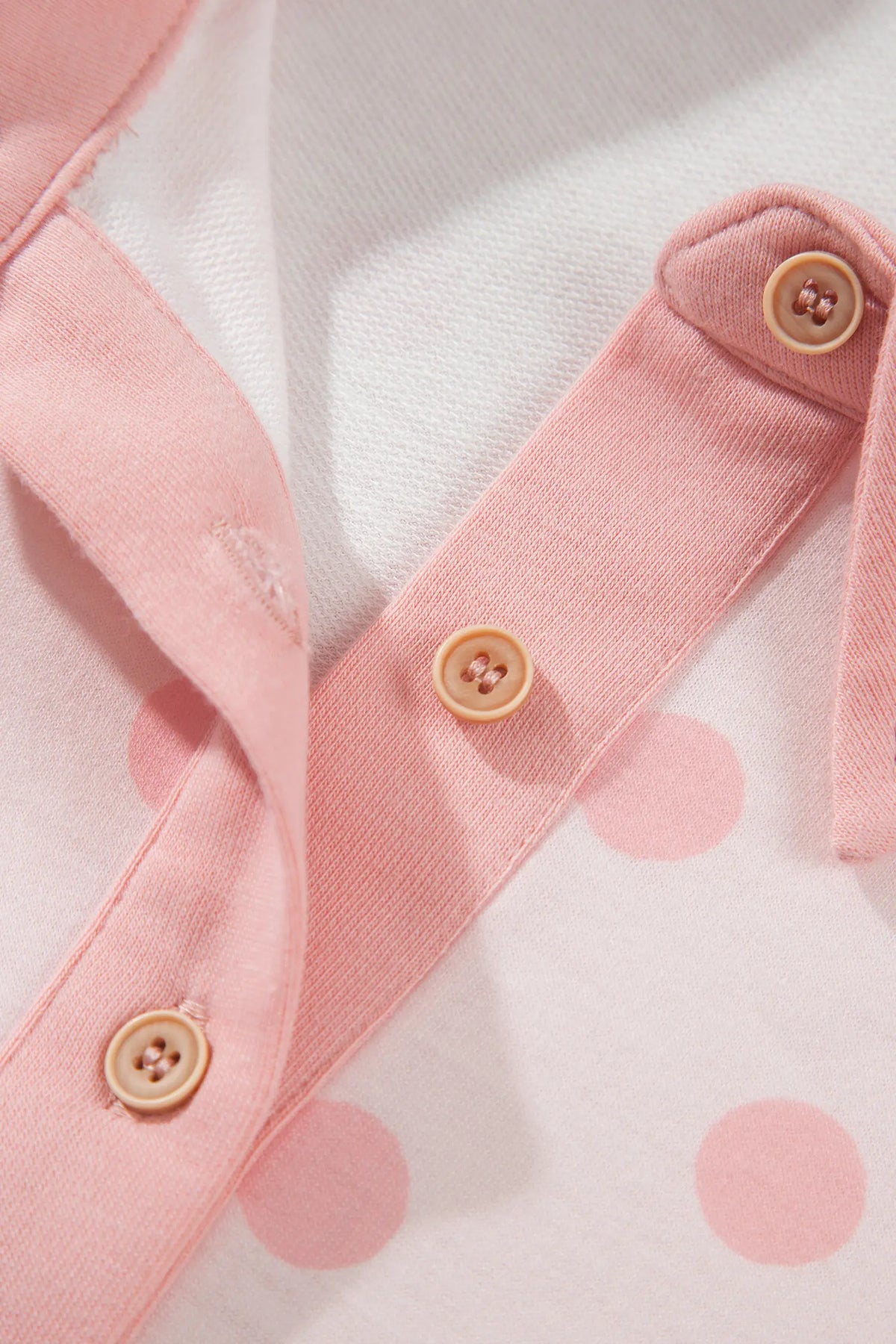 Polka Dot Drop Shoulder Polo Loose Pullover Patch Pocket Casual Shorts Set – Pink