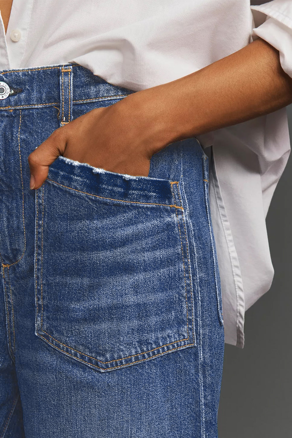Mimimalist Patch Pocket Womens Shift Jeans Dear-Lover Dropshipping