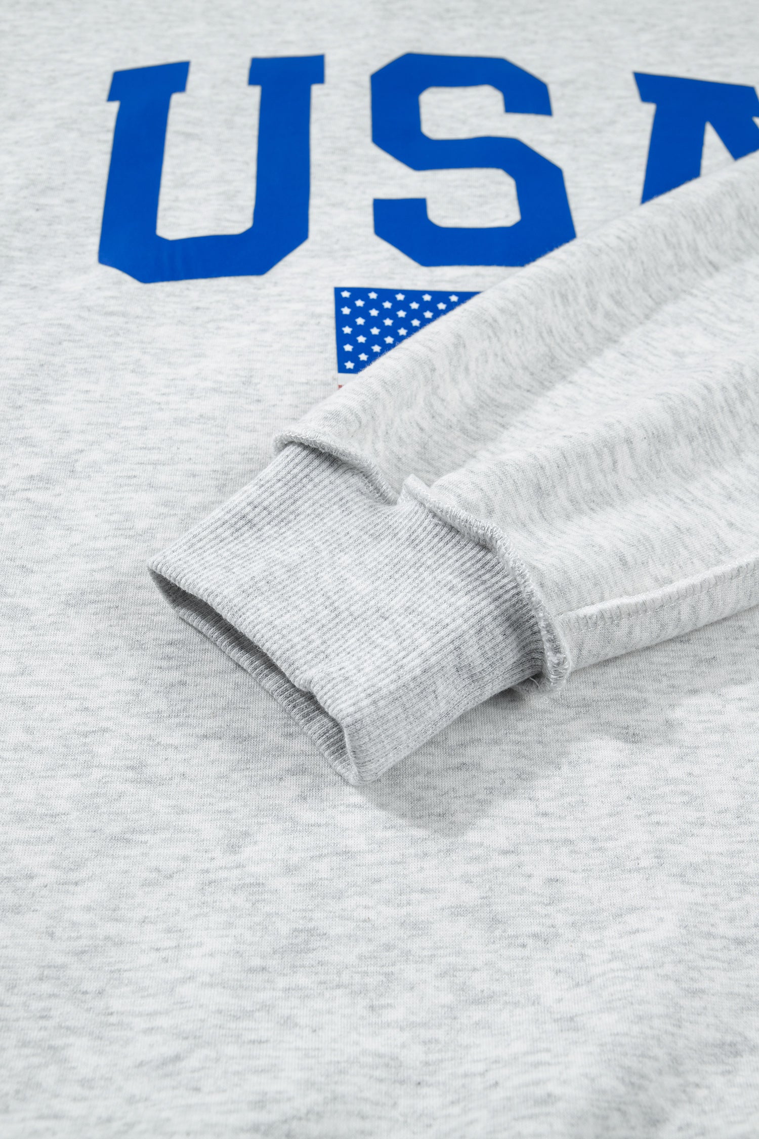 Reversible USA Graphic Mock Neck Sweatshirt