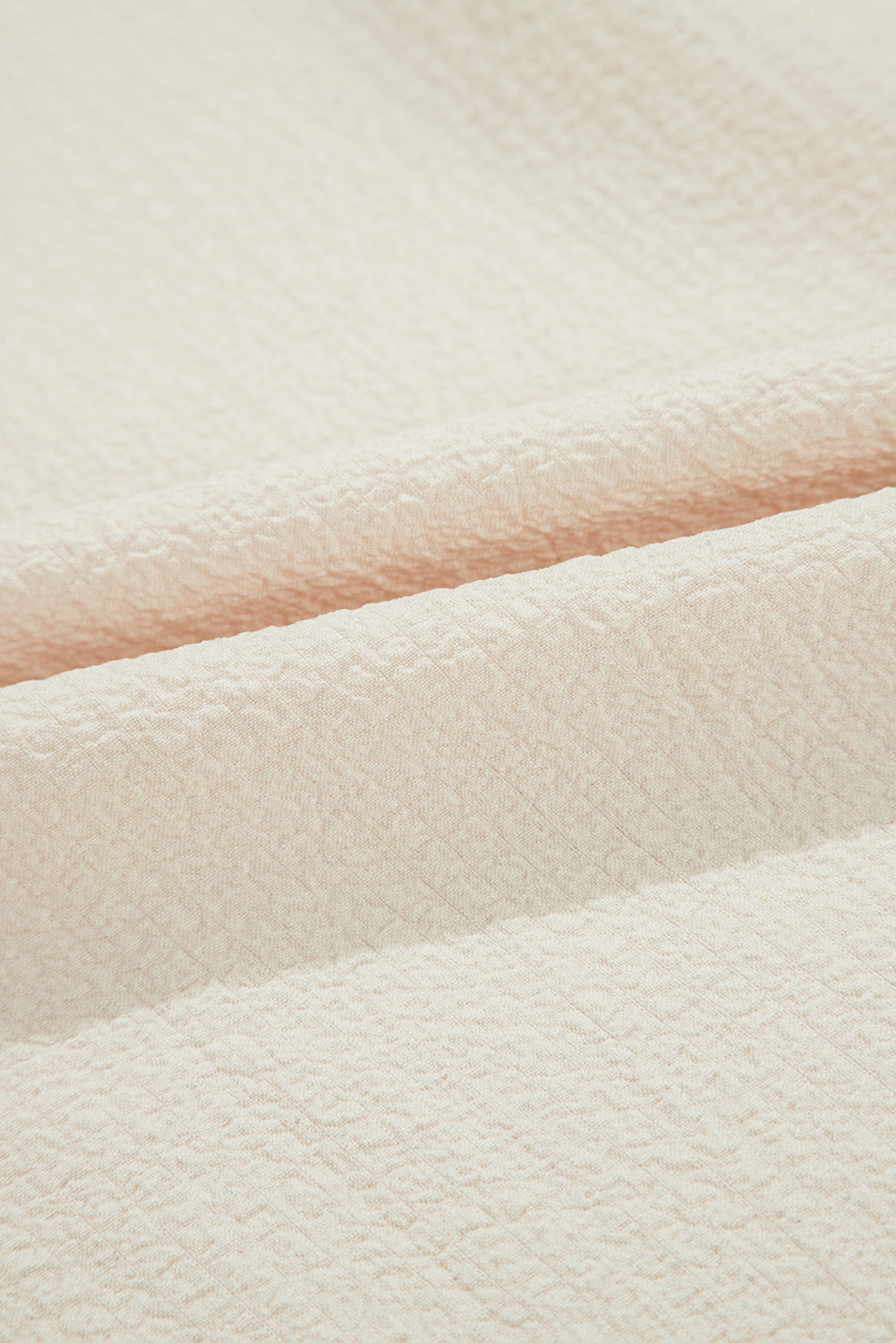 Beige Textured Bow Knot Frilled Butterfly Sleeve Blouse eAura