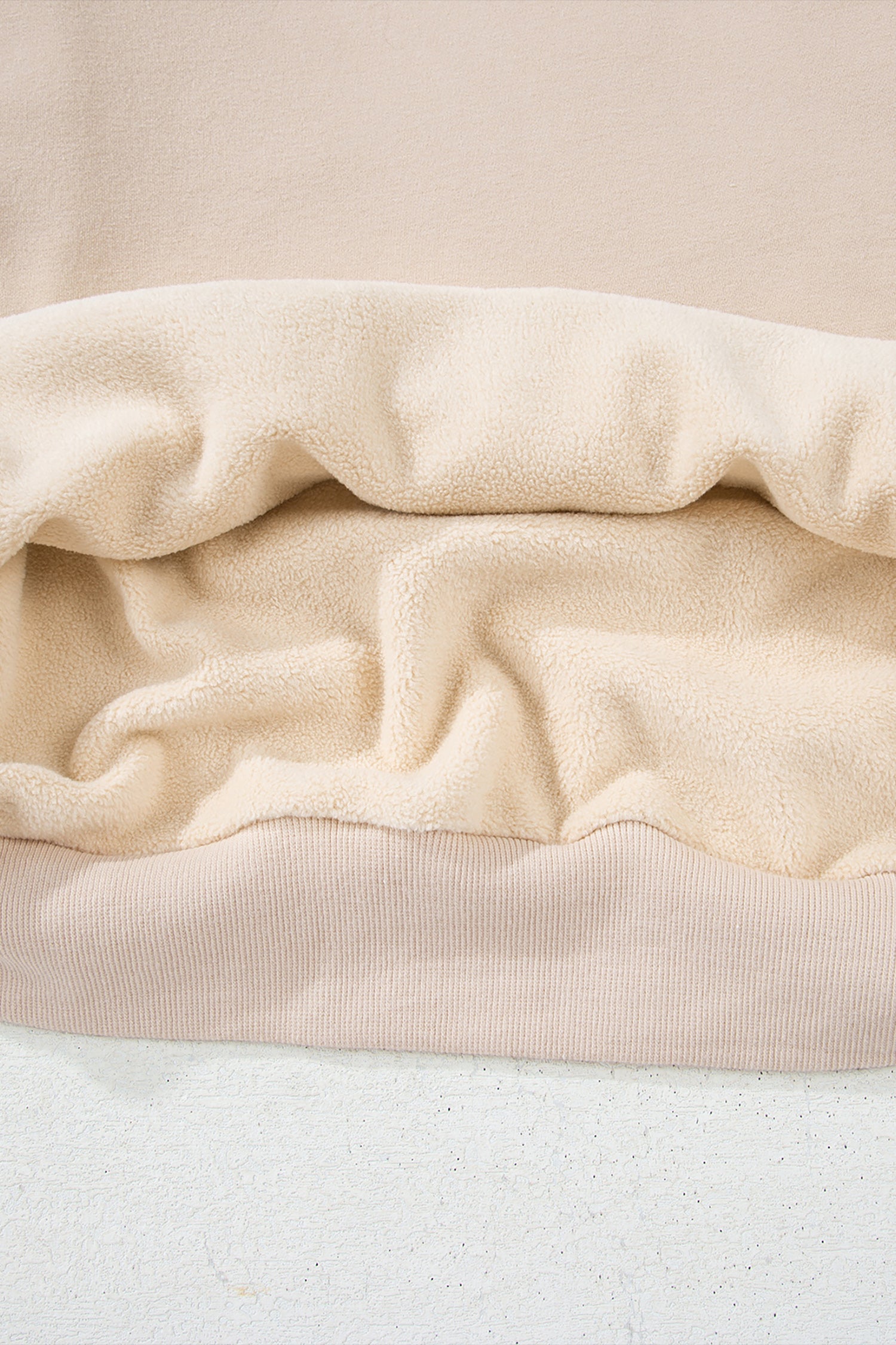Carrot Oversize Drop Shoulder Reversible Mock Neck Sweatshirt – Orange