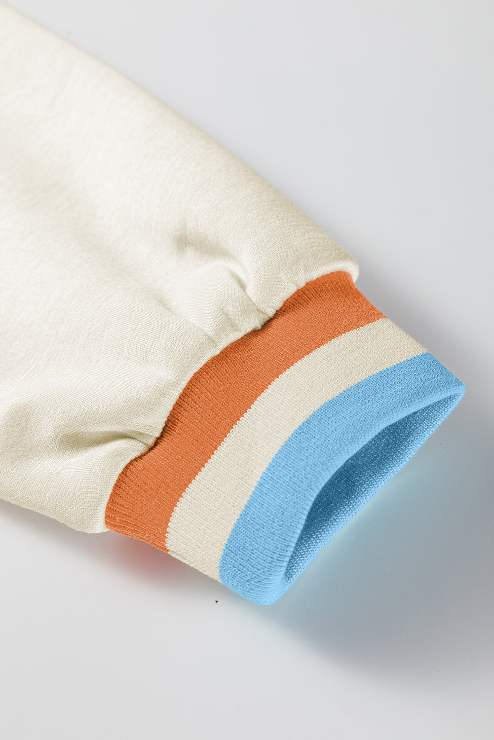 Striped Patchwork Quarter Zip Pullover Loose Trousers Co-ord set - eAura