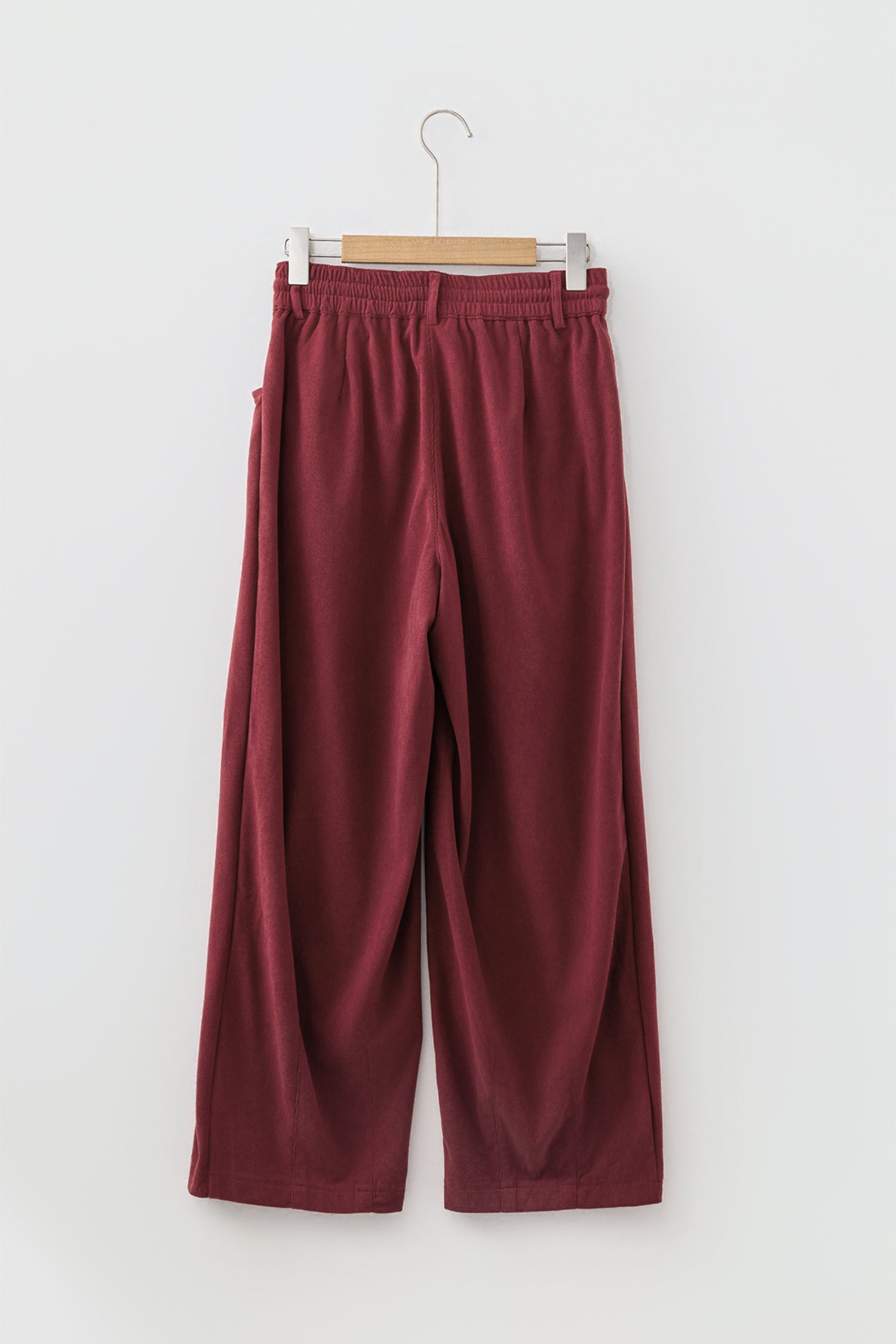 Elastic Waist Drawstring Corduroy Casual Pants – Racing Red