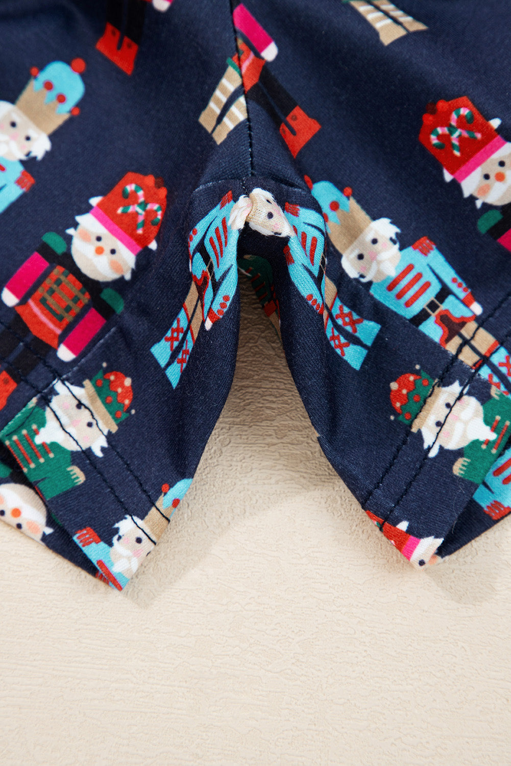 Pink Mama Claus Plaid Letter Tee Nutcracker Shorts Pyjama Set - eAura