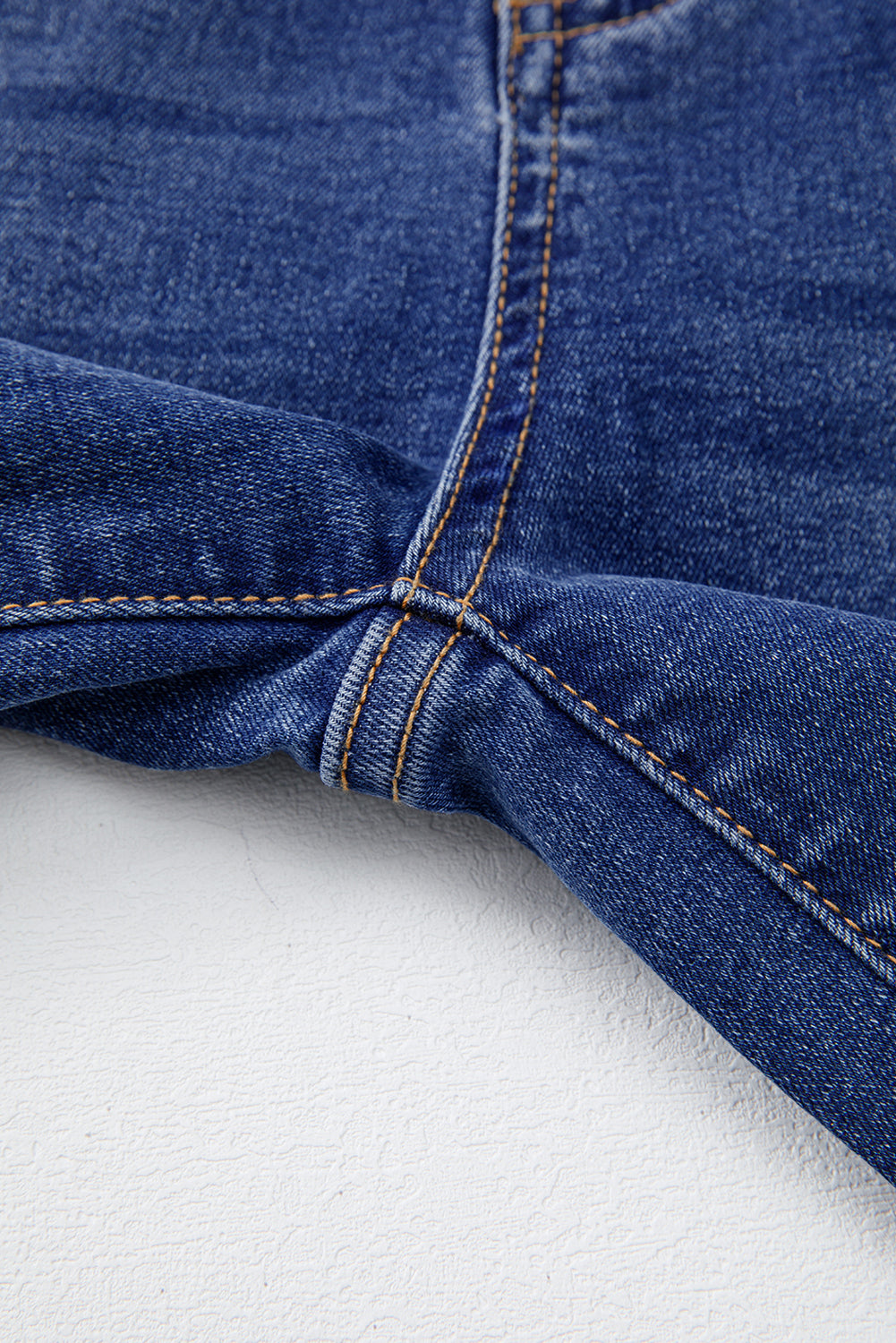 Sky Blue Whiskered Wash Raw Hem Cropped Jeans