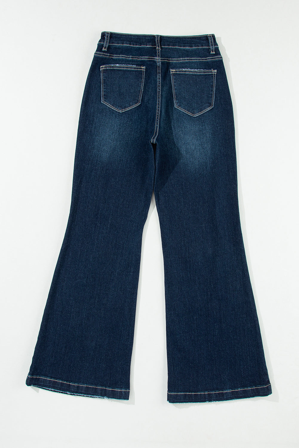 Real Teal High Rise Ripped Bell Bottom Jeans Beagle Boutique Fashion Outlet