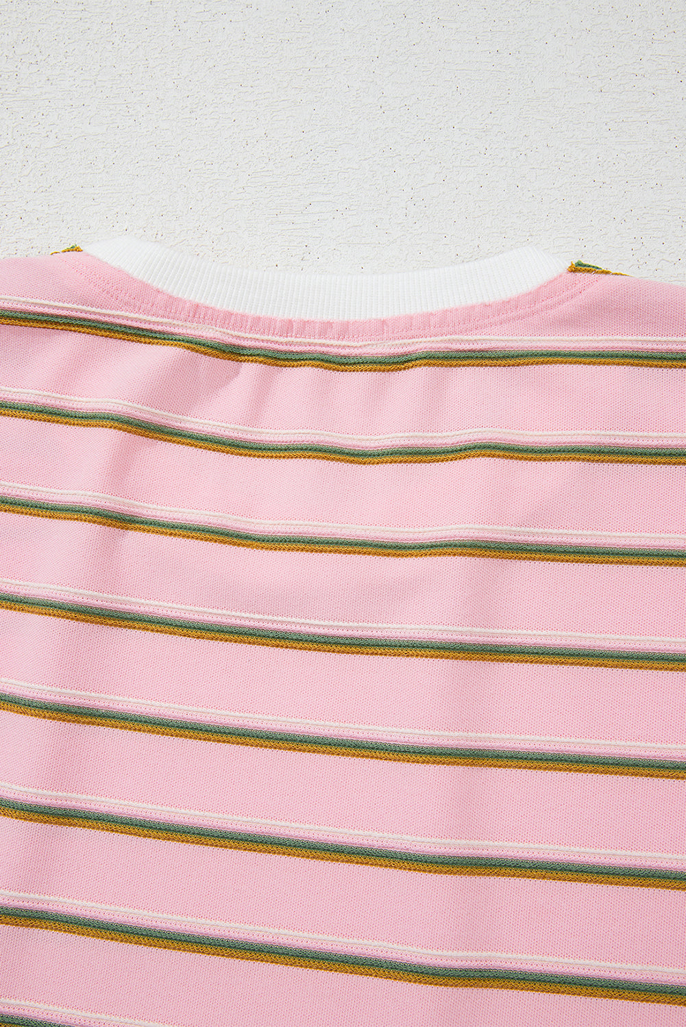 Pink Stripe Wide Short Sleeve Tee and Short Set Co-ord eAura