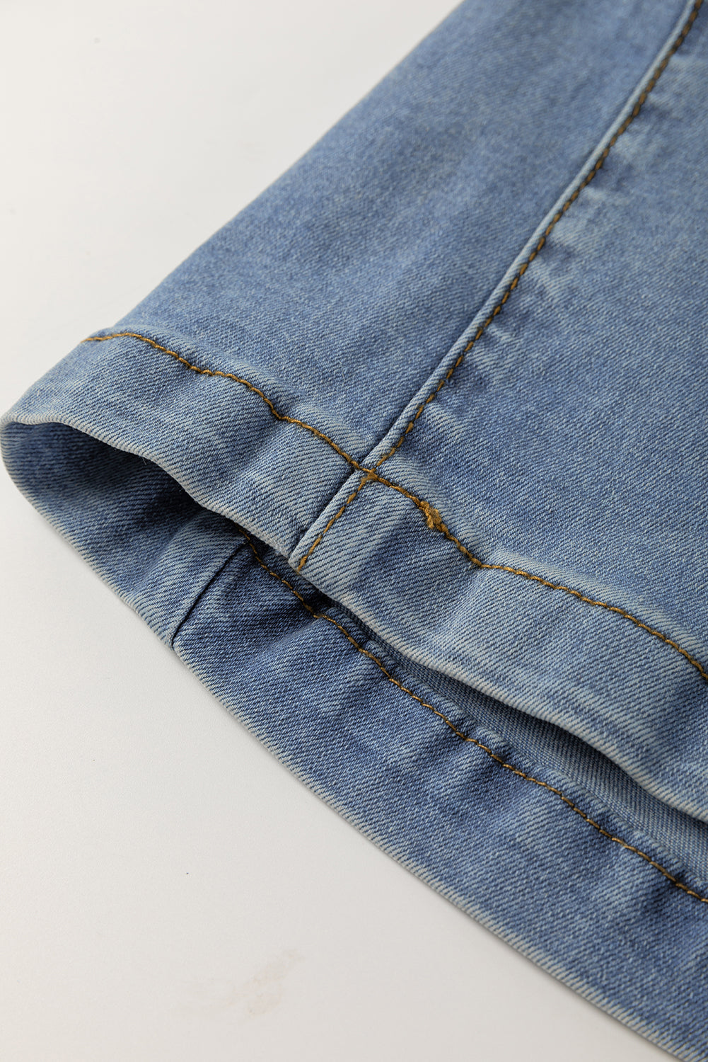 Ashleigh Blue Washed Pleated Detail Wide Leg Jeans - eAura