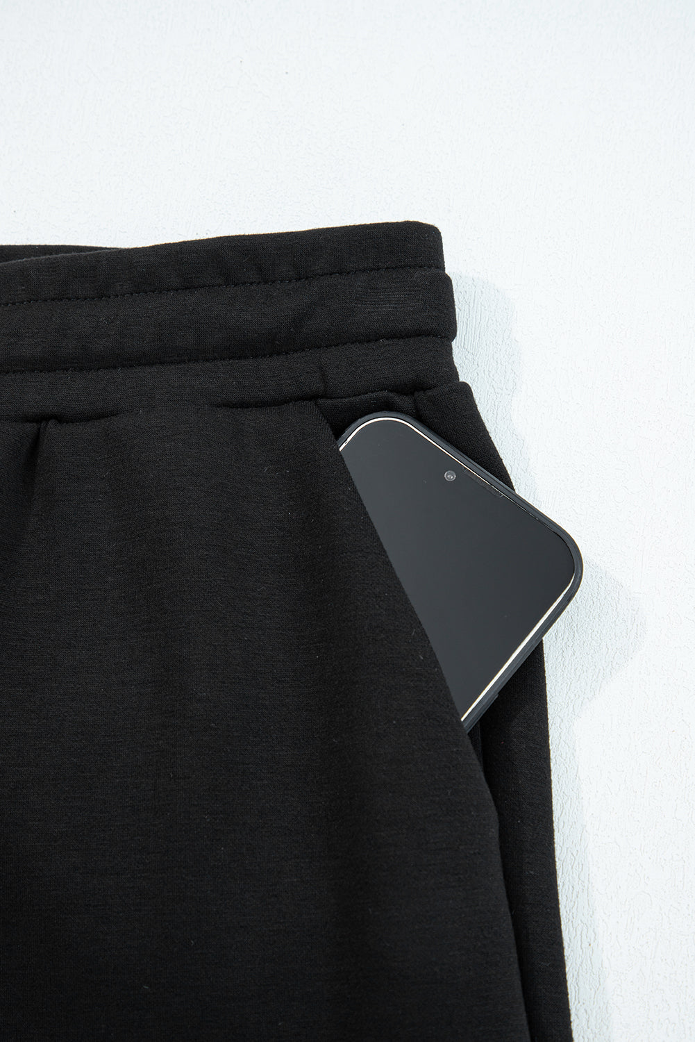 Zip Collar Long Sleeve Top and Drawstring Trousers Co-ord Set - eAura