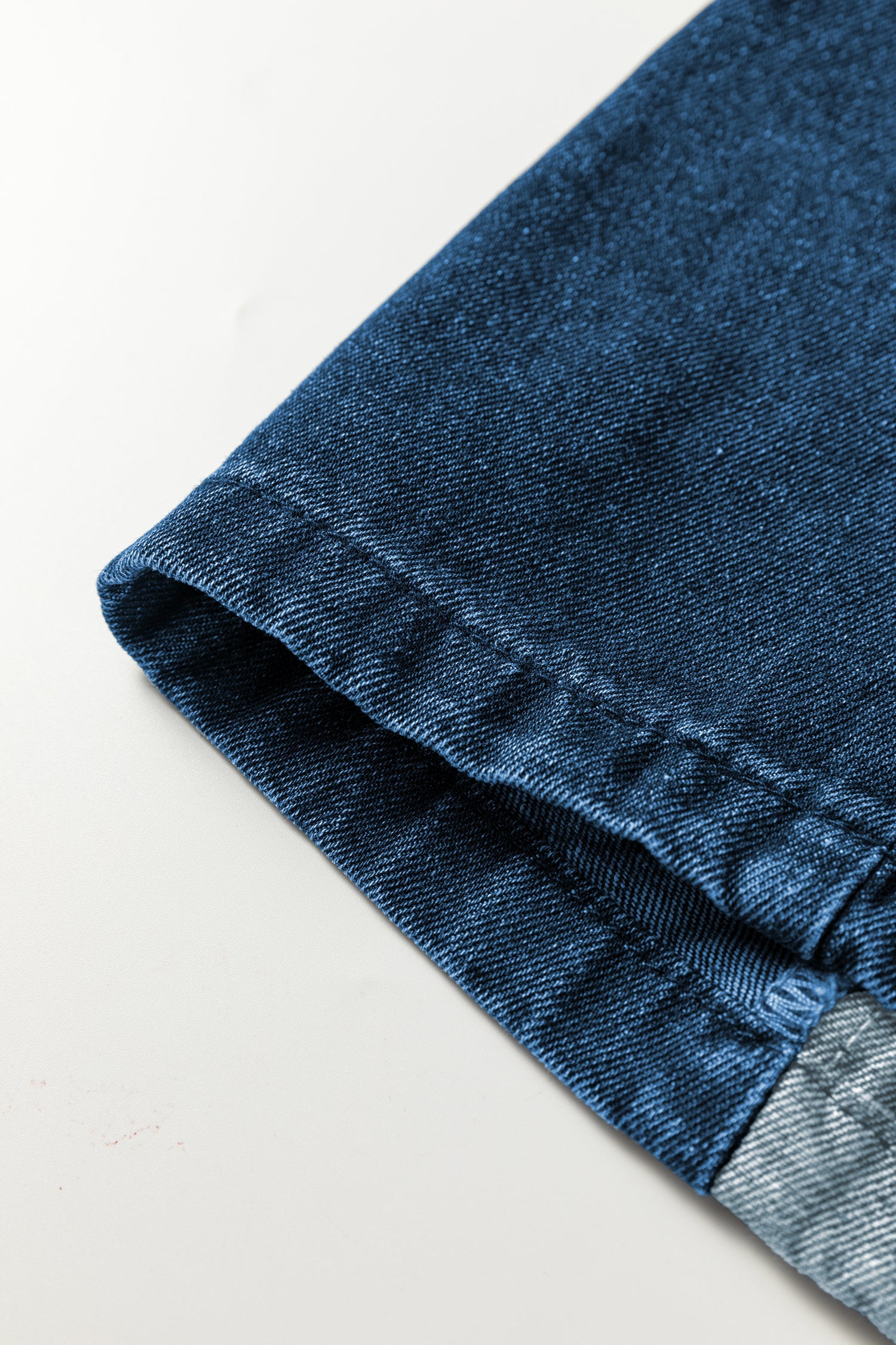 Checkered Side Panel Patchwork Drawstring Loose Denim Pants - eAura