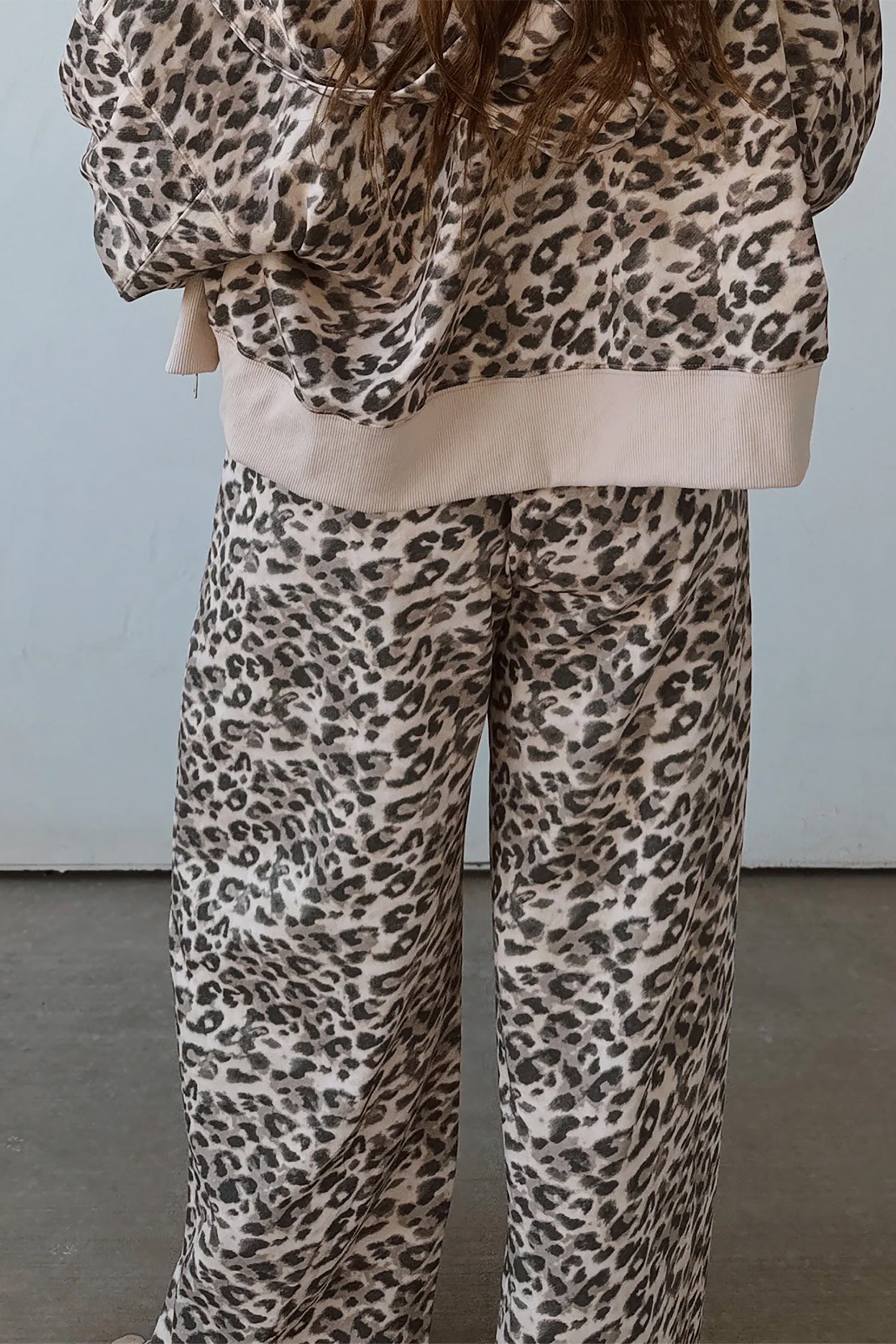 Leopard Print Wide Leg Full Length Pants – Multicolour