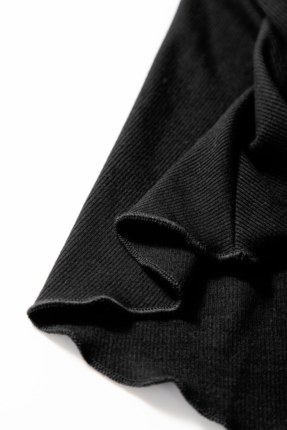 Black A-line Draped High Waist Phone Pocket Lined Skort eAura