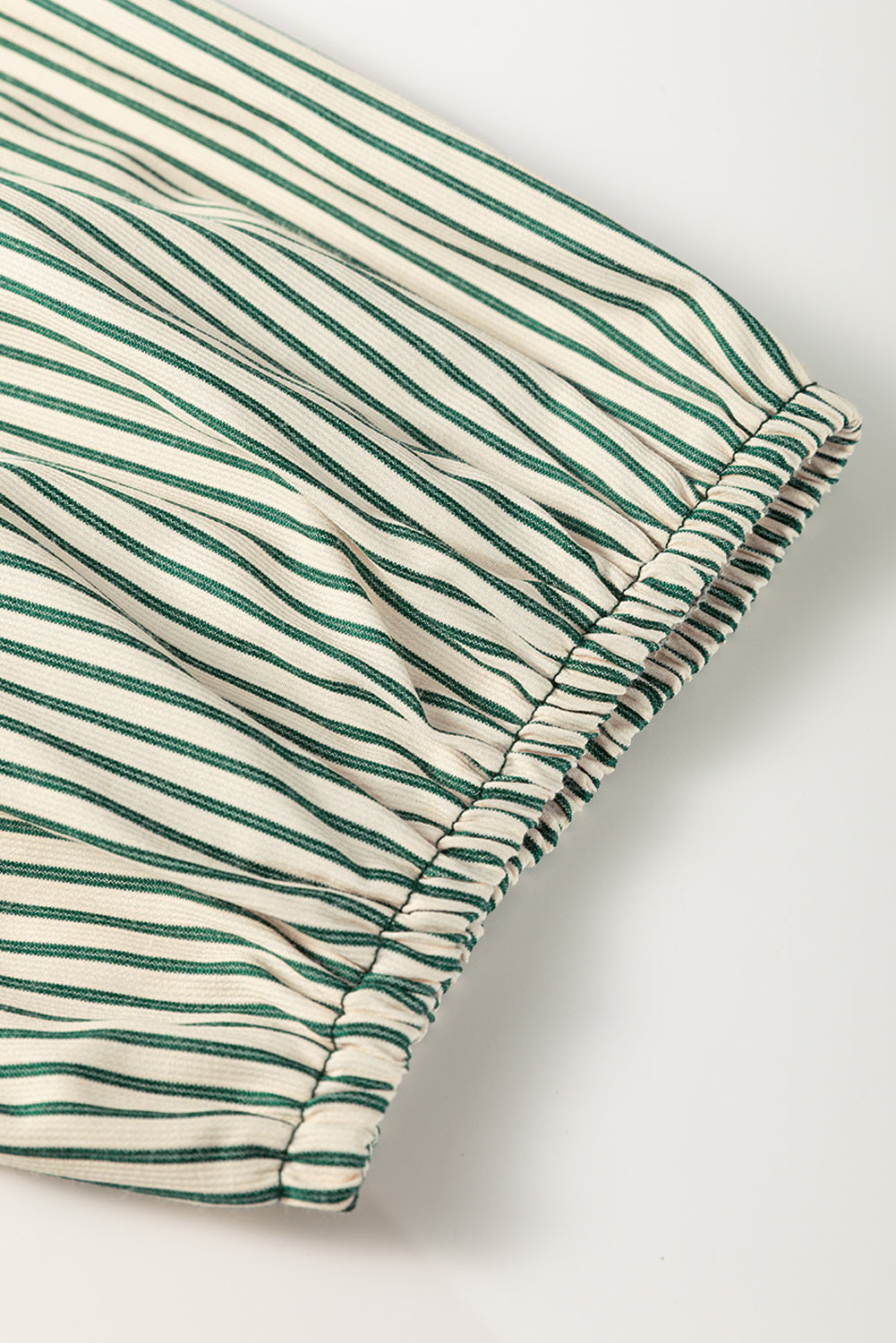 Green Patch Pockets Button Down Short Puff Sleeve Dress - BB Fashion Outlet