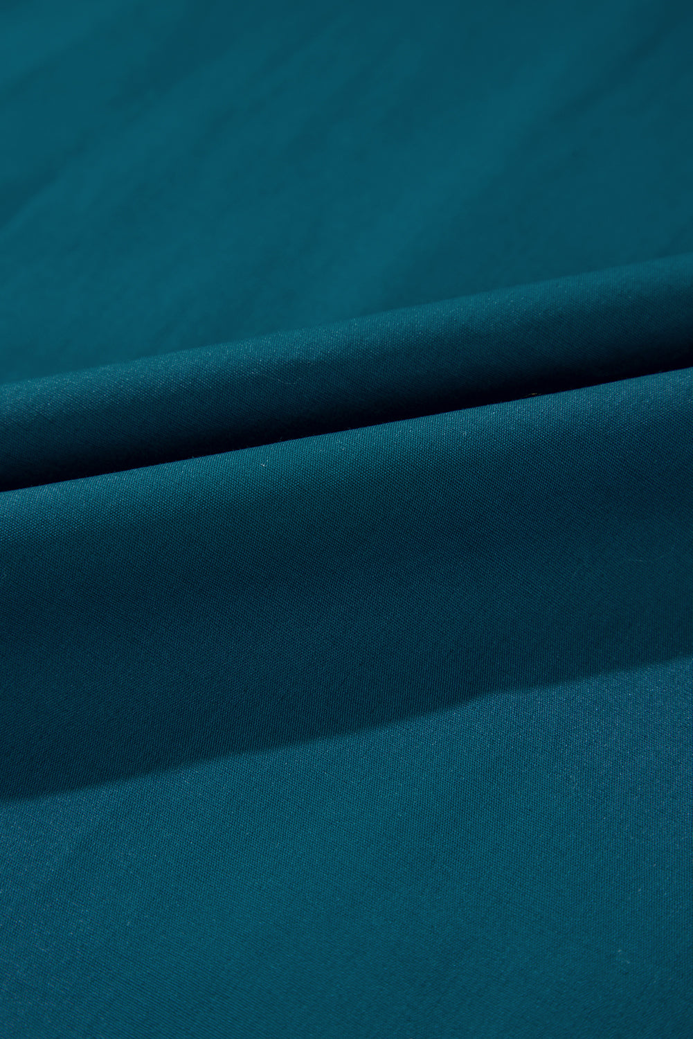 Blue Sapphire Colourblock Split V Neck Puff Sleeve Mini Dress - eAura