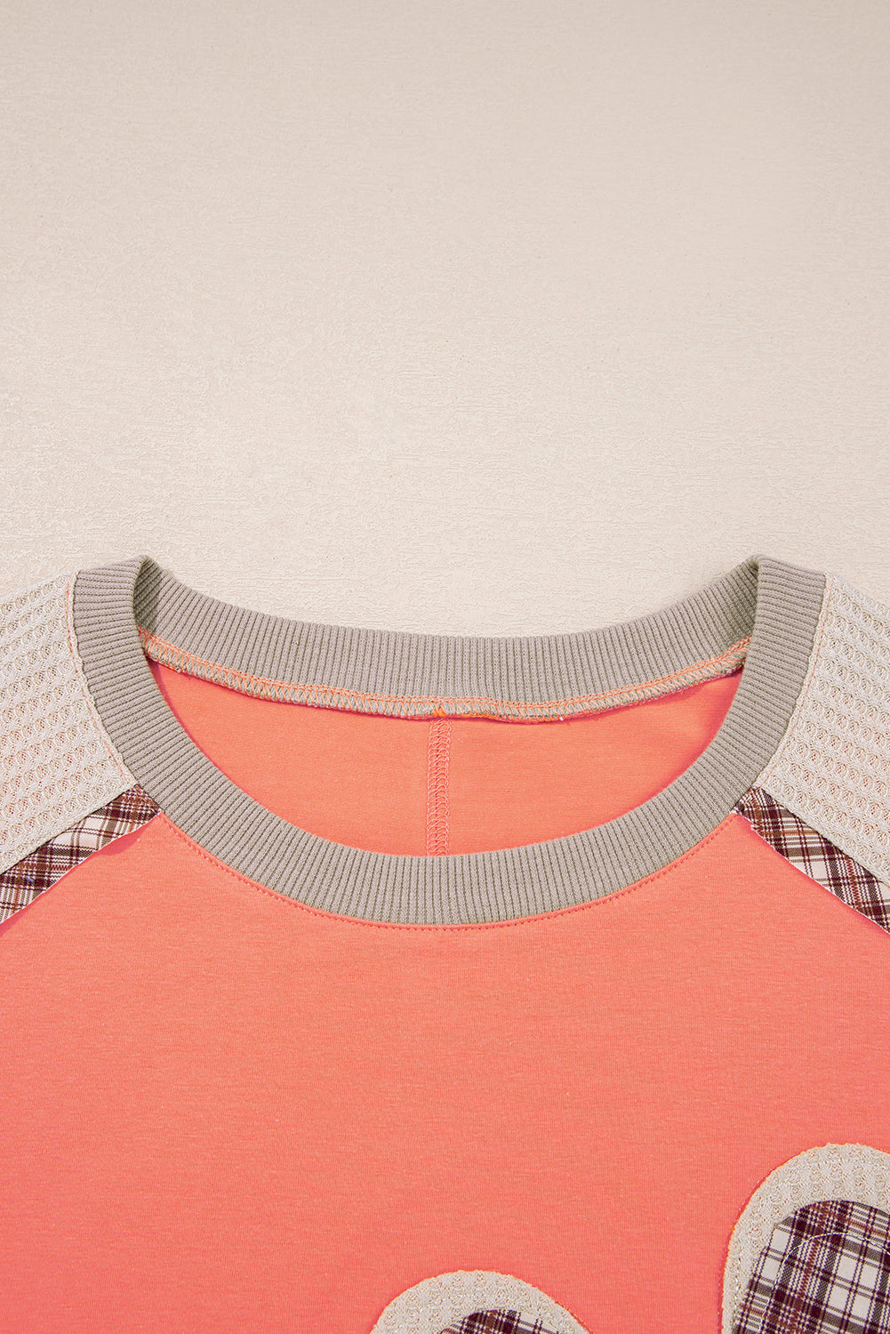 Waffle Flower Patchwork Bracelet Sleeve Top - eAura