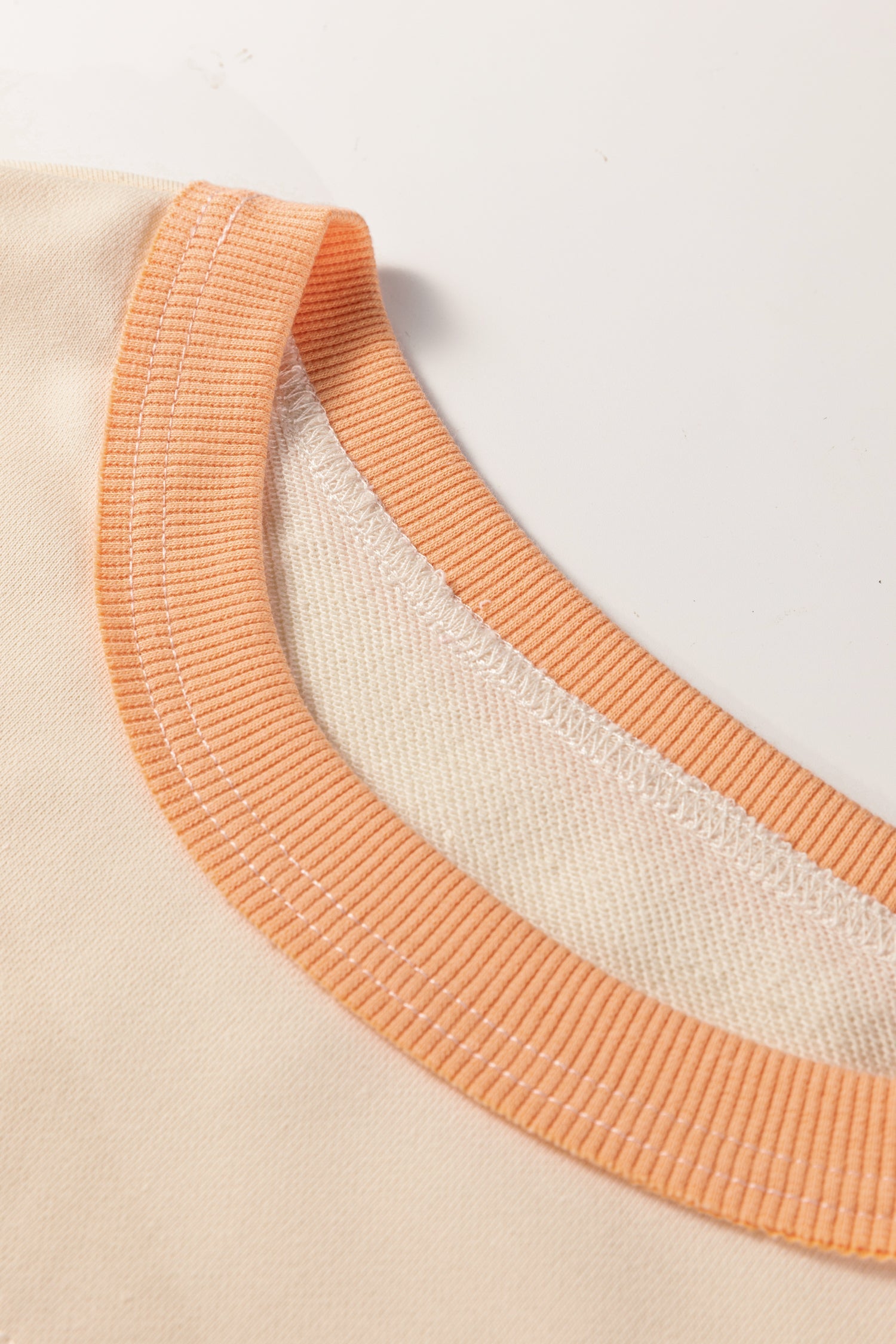 Colour Block Drop Shoulder Cropped Sweatshirt - Tops/Sweatshirts & Hoodies