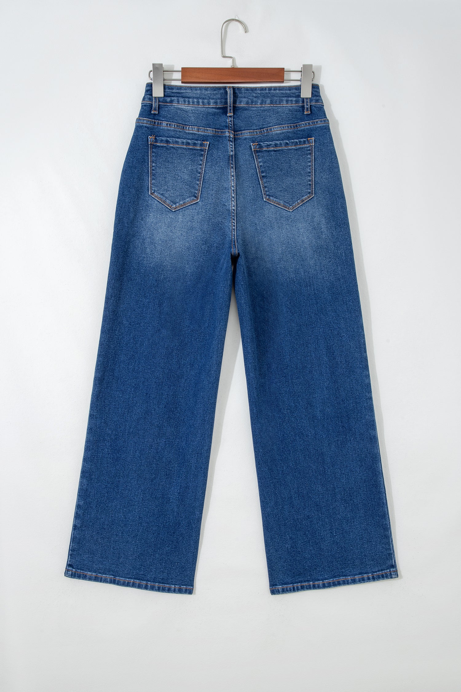 Tailored Seam Detail Shift Jeans – Sky Blue