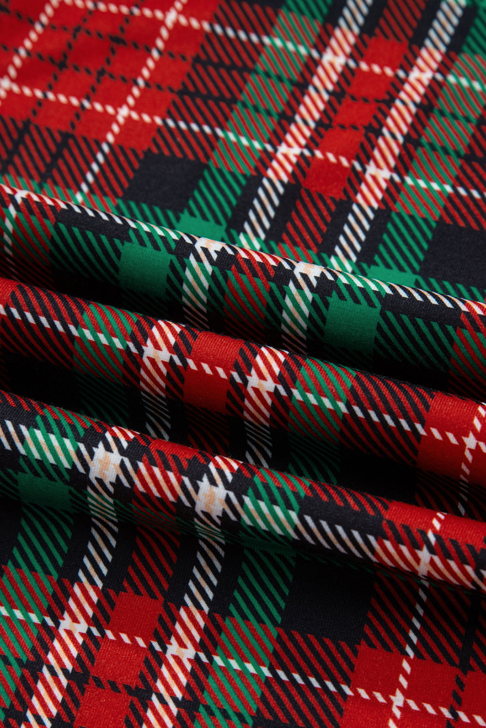 Retro Plaid Leopard Print Patchwork Long Sleeve Shorts Pajama Set - eAura