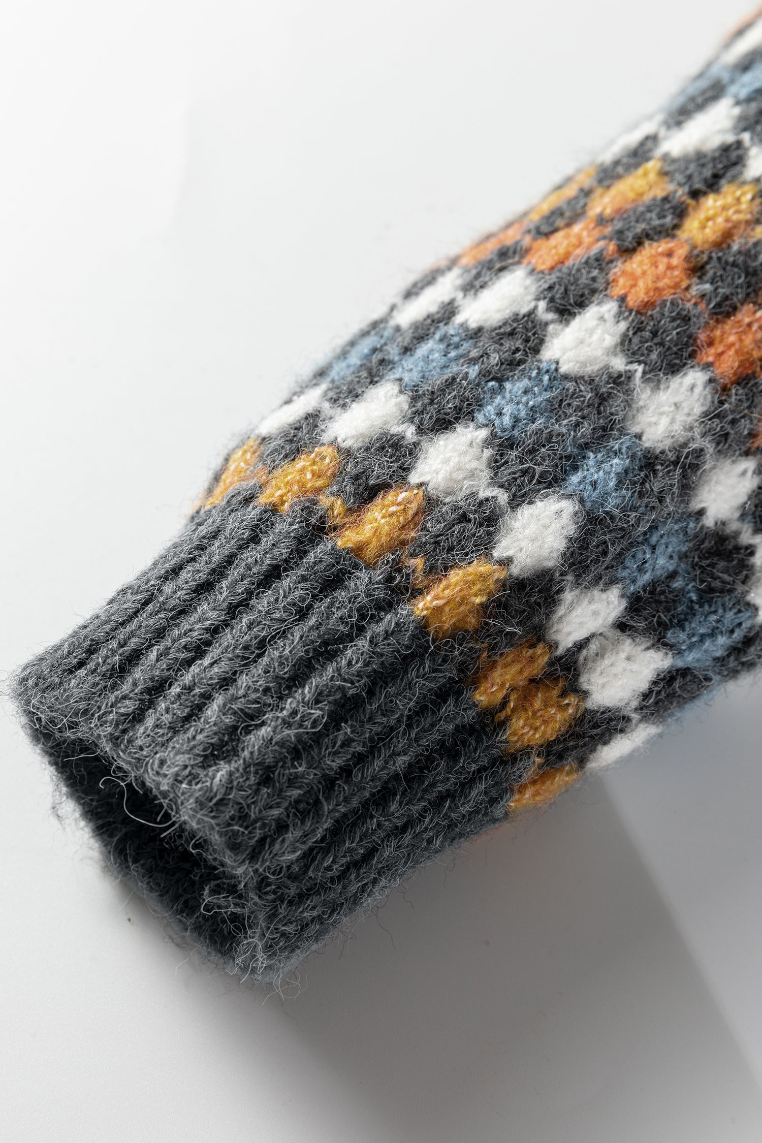 Multicolour Dotty Pattern Knit Button Front V-Neck Sweater Cardigan - eAura