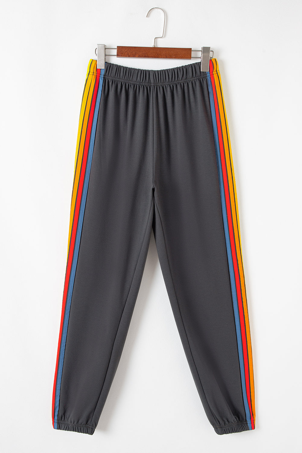 Dark Grey Counting Rainbows High Waist Sweatpants BB Fashion Outlet