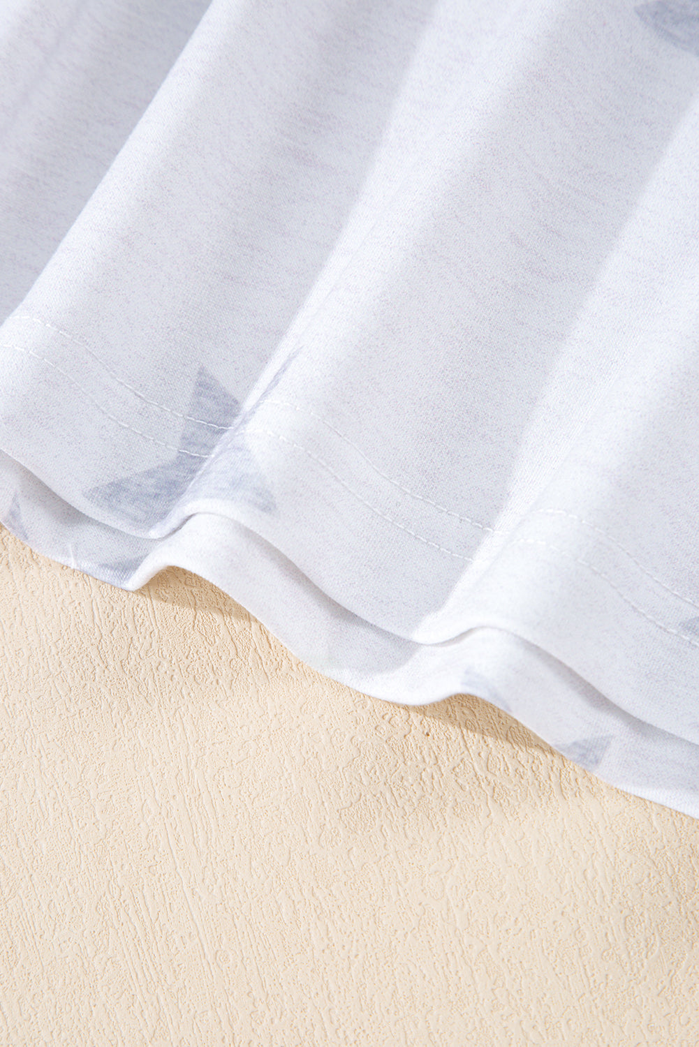 Khaki Patriotic Flag Bow Graphic Starry Round Neck T Shirt - eAura