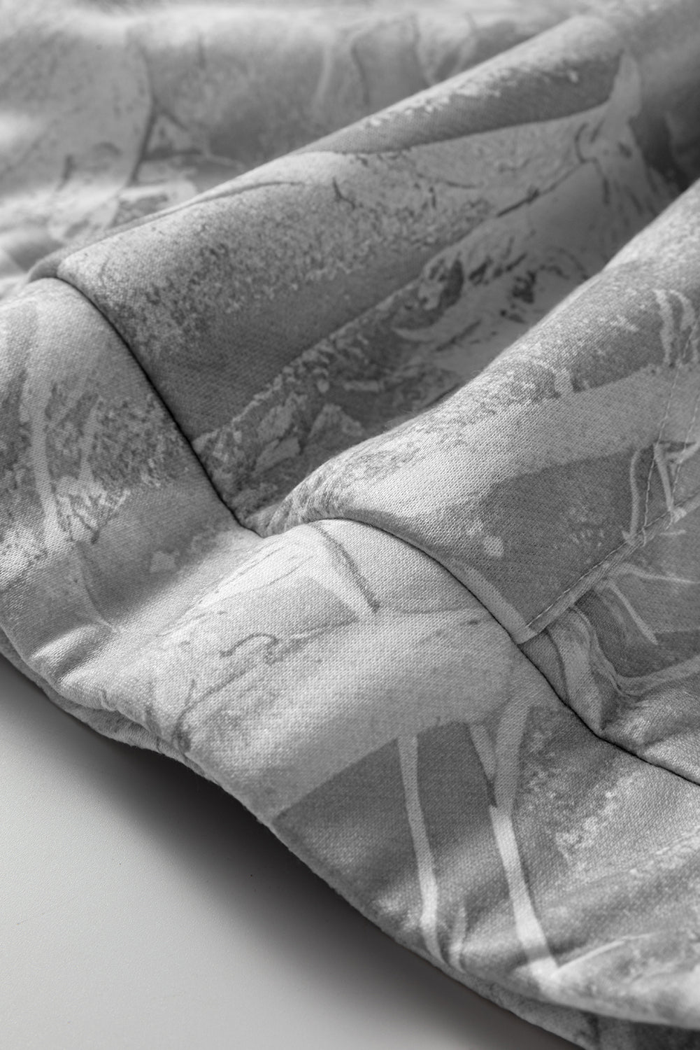 Camouflage Woodland Print Oversized Sporty Hoodie - eAura