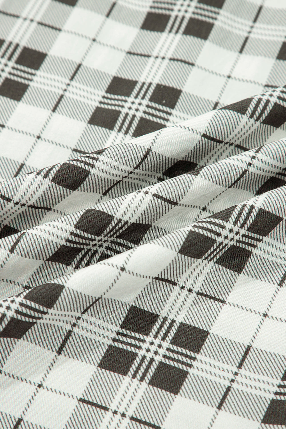 Plaid Wide Leg Casual Pants - eAura