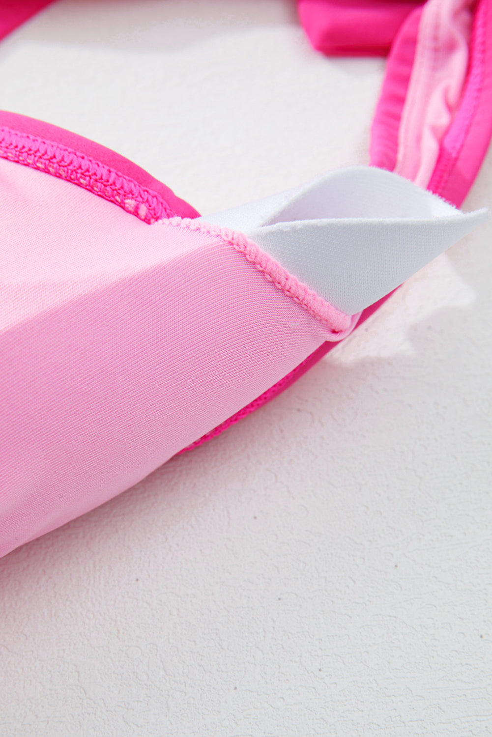 Square Neck Knotted Shoulder Open Back One Piece Swimsuit