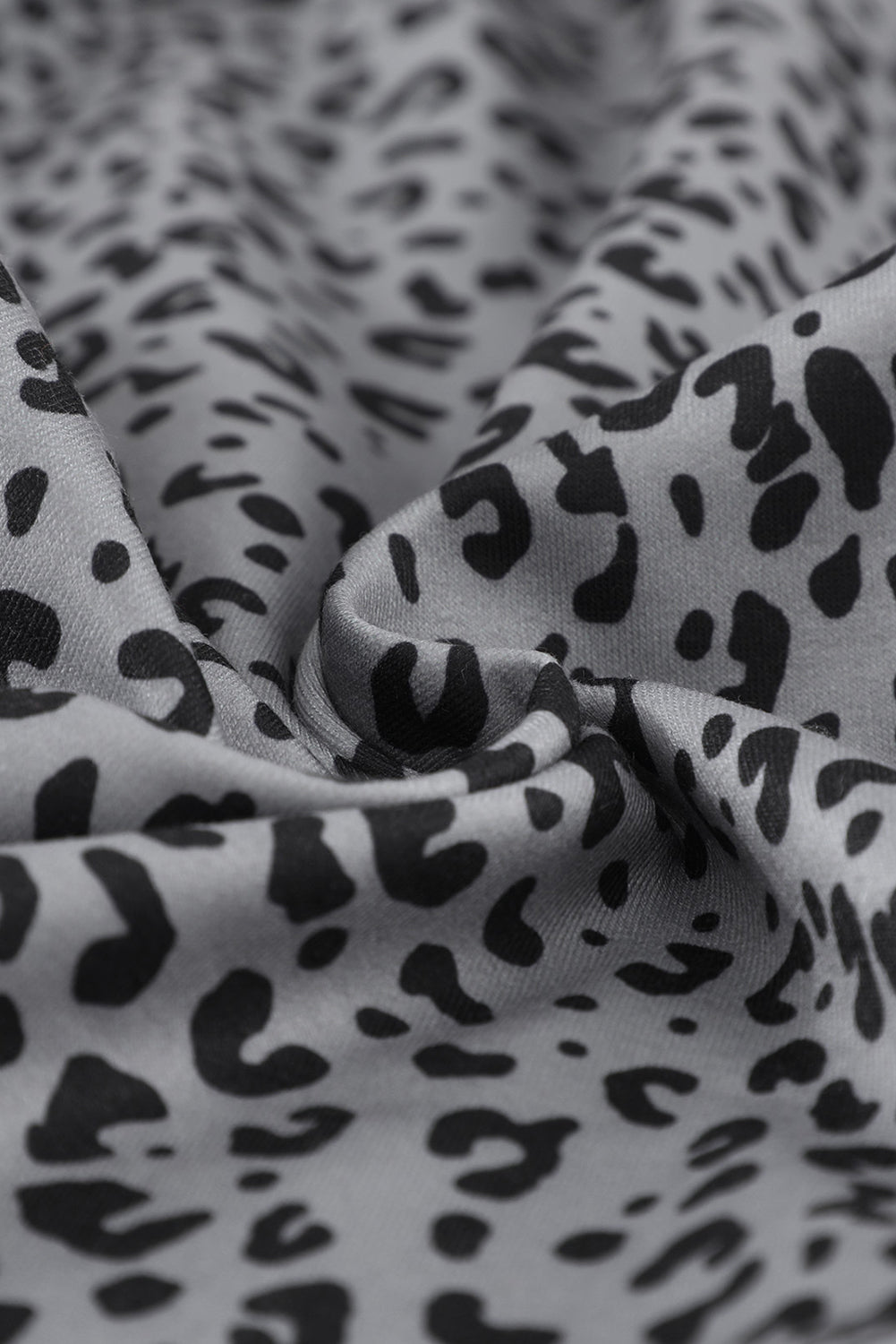 Leopard Print Elastic Waist Casual Joggers